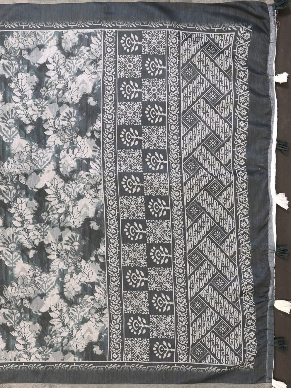 Elegant White Chanderi Saree