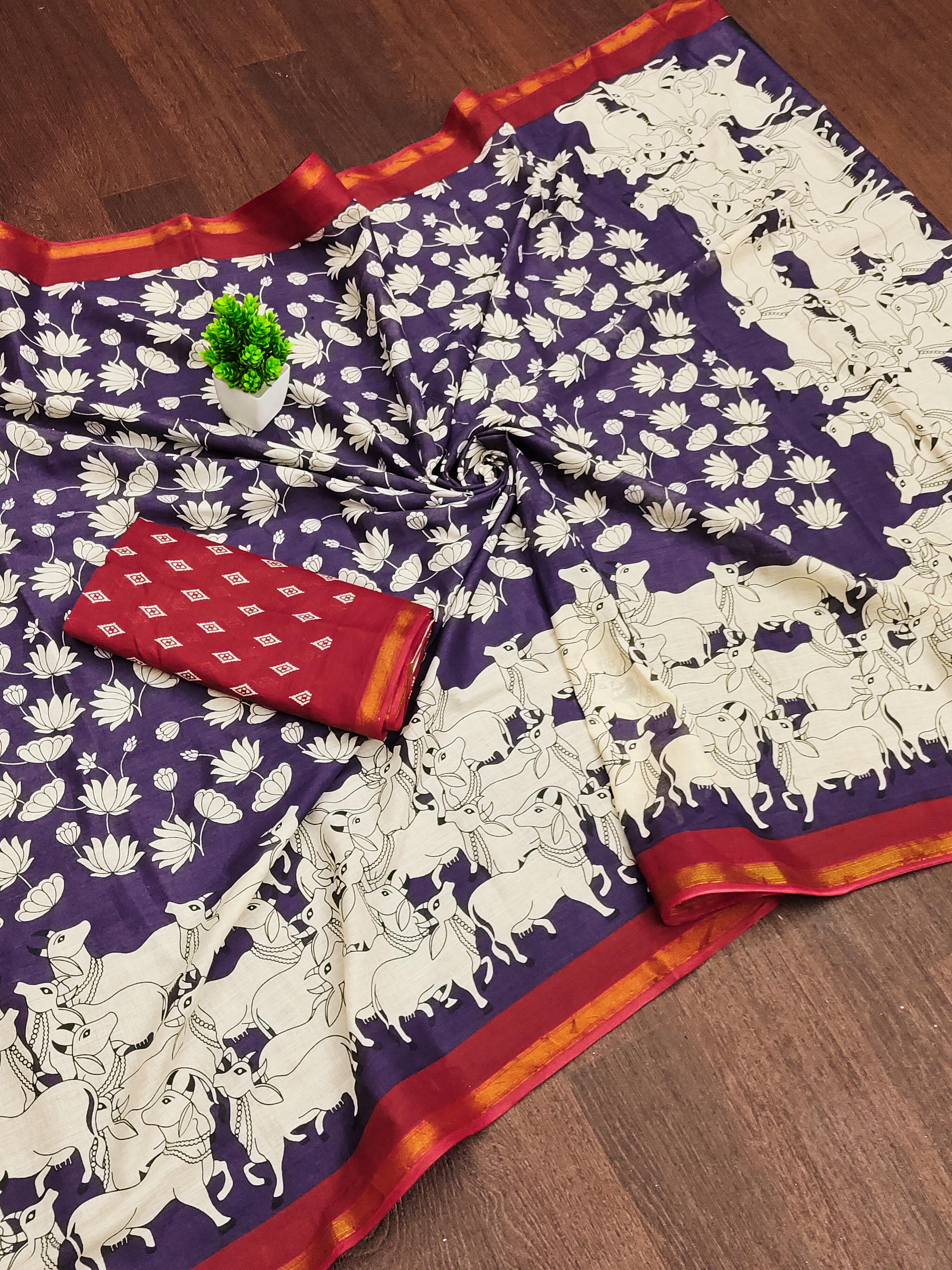 New Design Premium Mulmul Cotton Saree