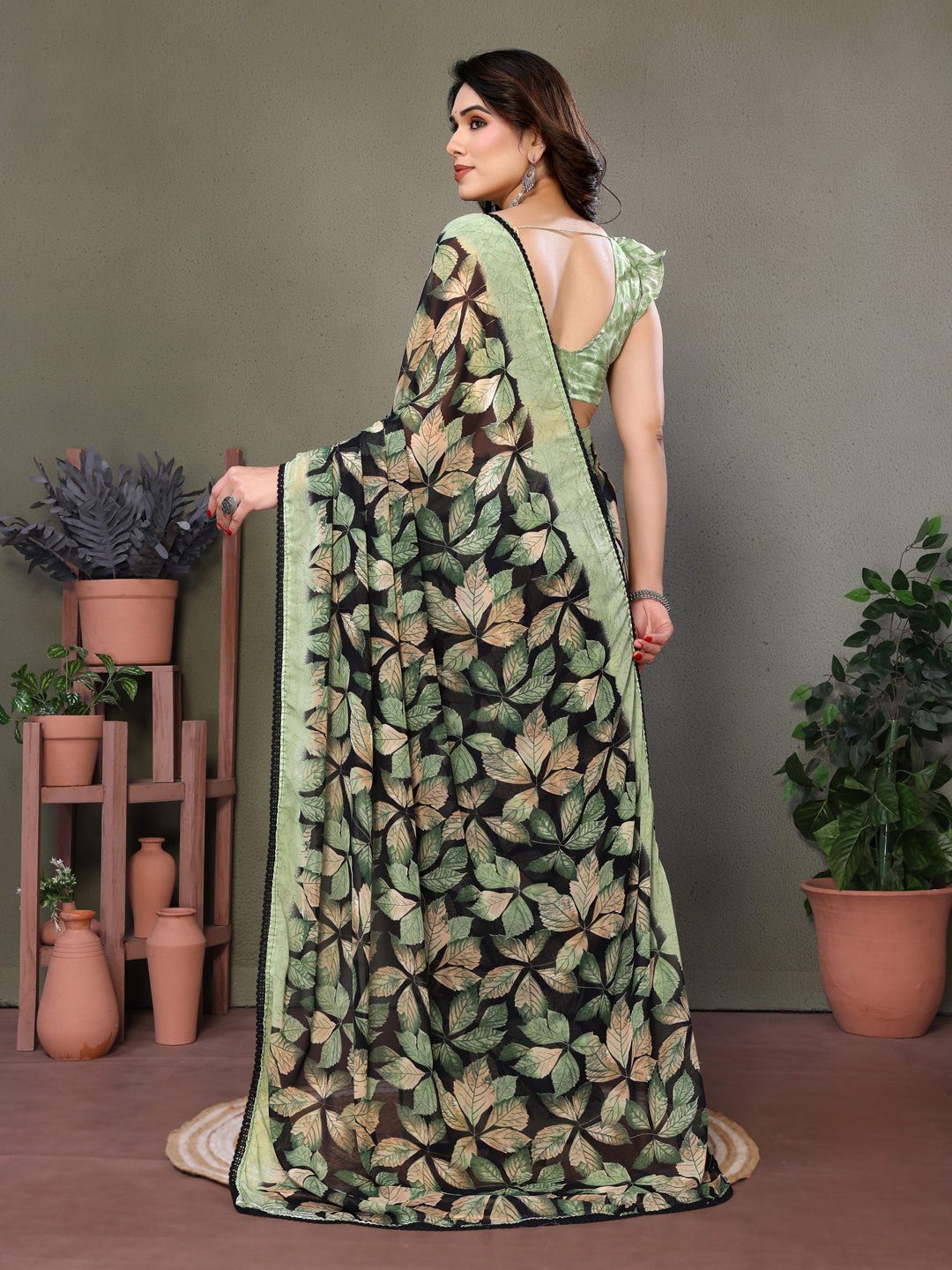 Smooth Chiffon Saree with Blouse