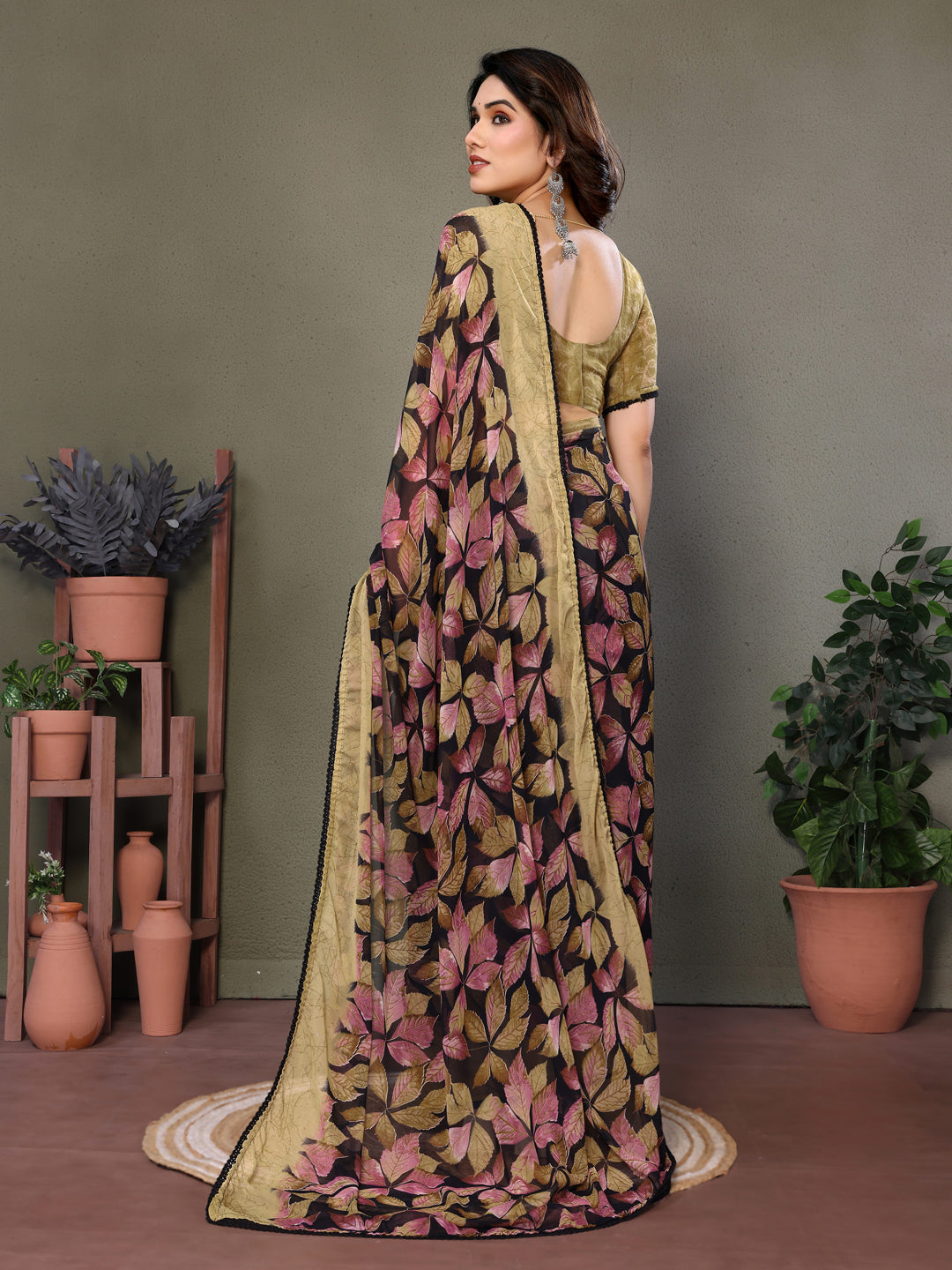 Smooth Chiffon Saree with Blouse
