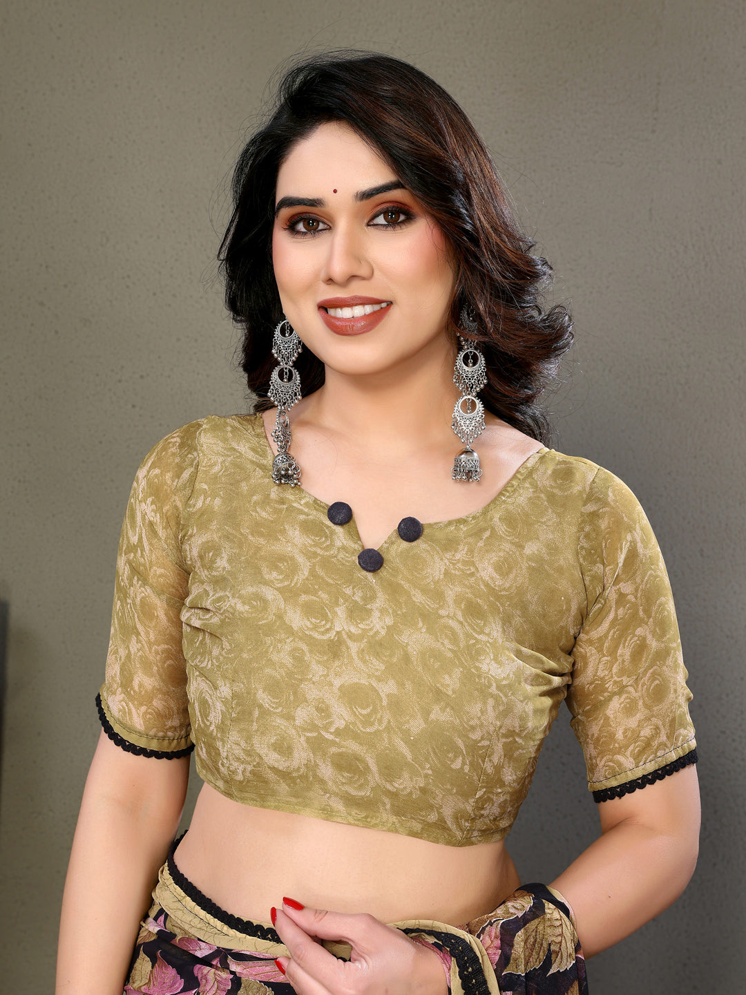 Smooth Chiffon Saree with Blouse