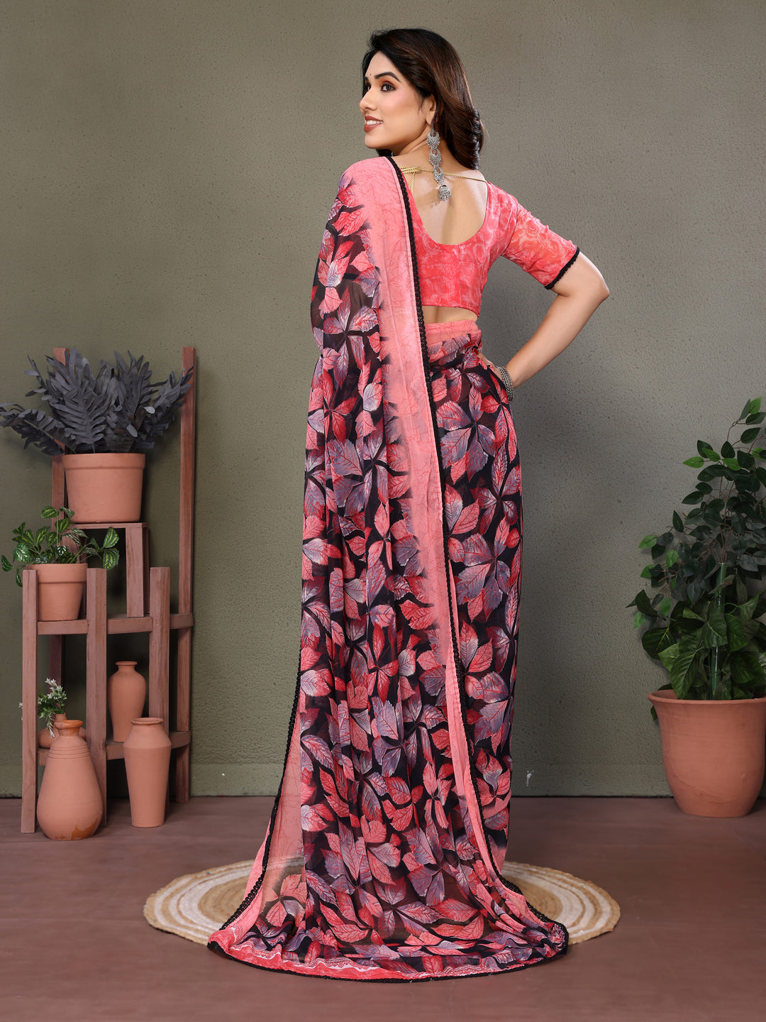 Smooth Chiffon Saree with Blouse