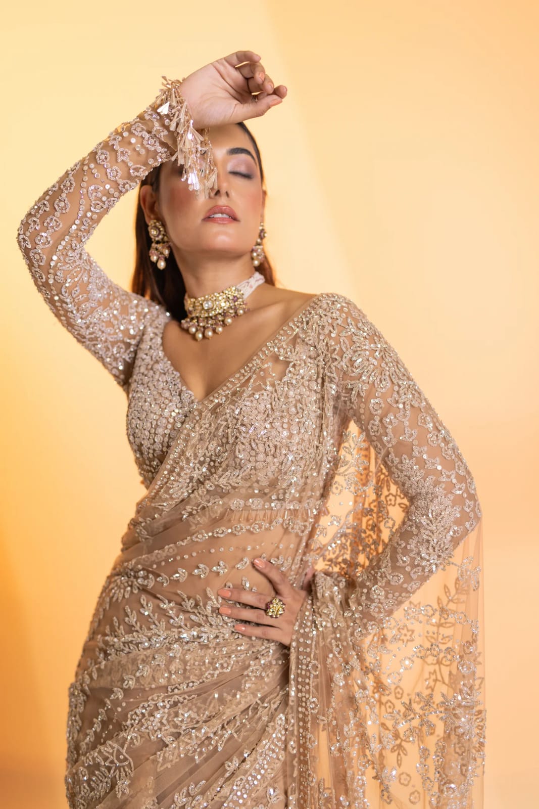 Bollywood Blockbuster Sequins Designer Saree
