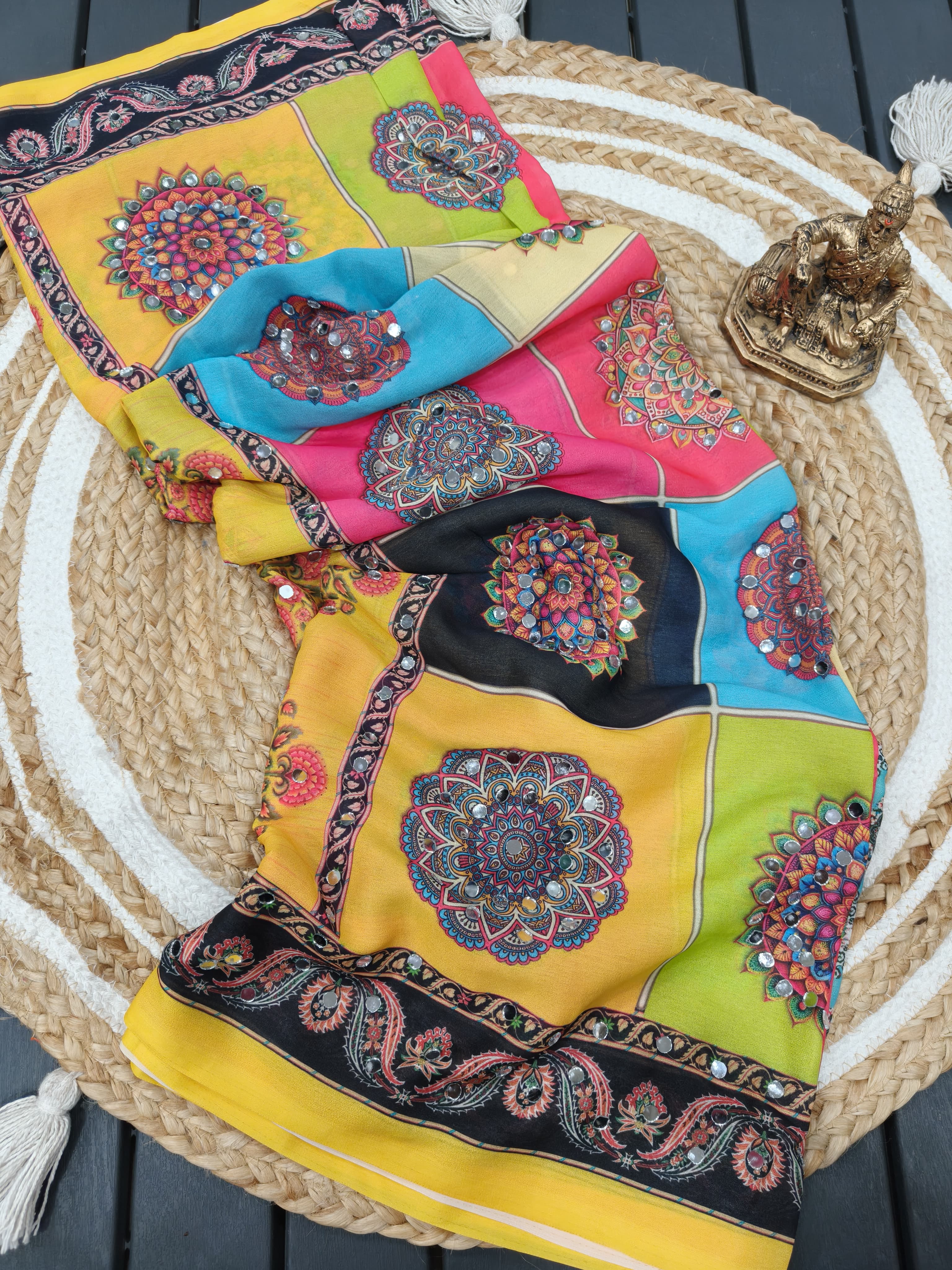 New Arrival Marshmellow Georgette Saree