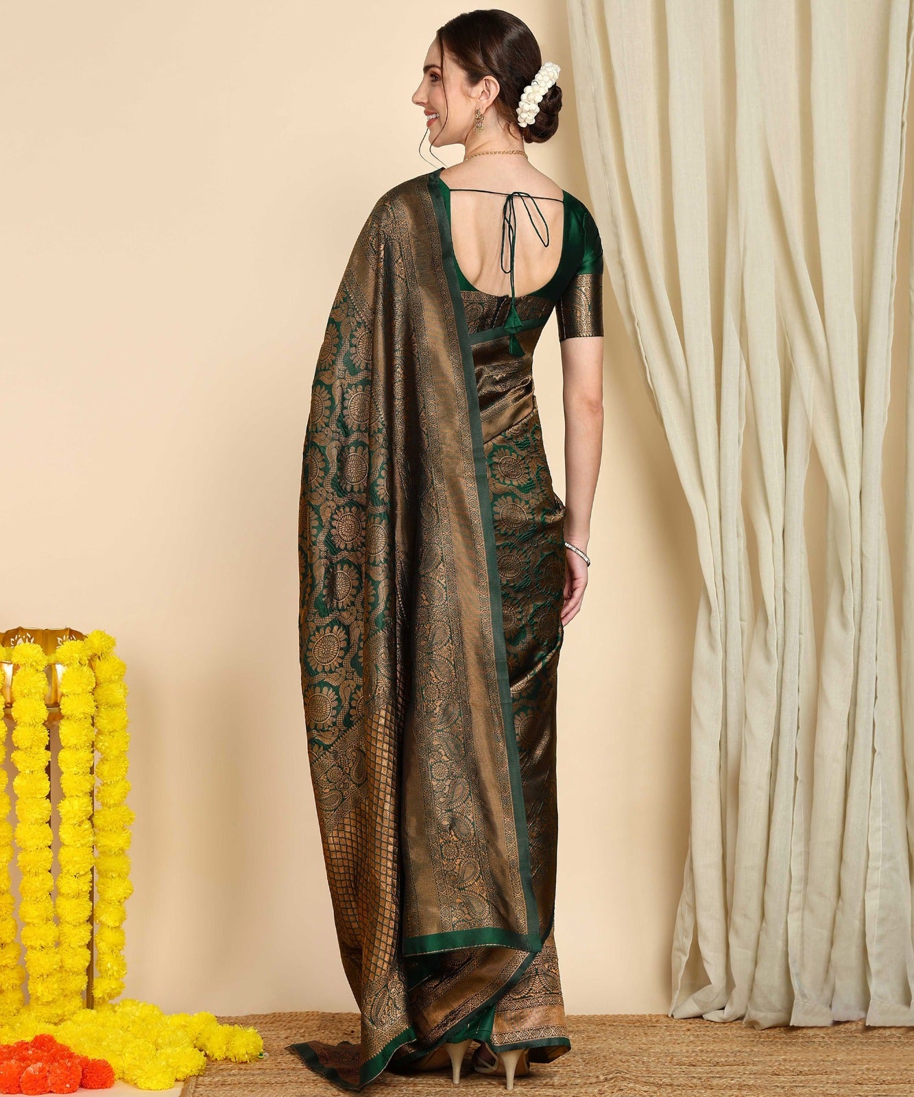 Banarasi Soft Silk Saree with Zari & Jacquard Weave
