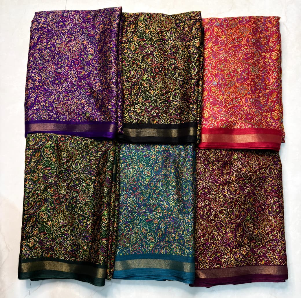 Kashmiri Cotton Silk Saree Collection