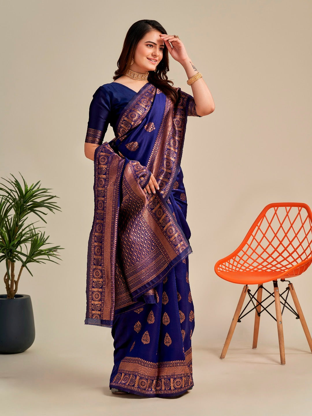 Banarasi Soft Silk Zari Woven Jacquard Saree