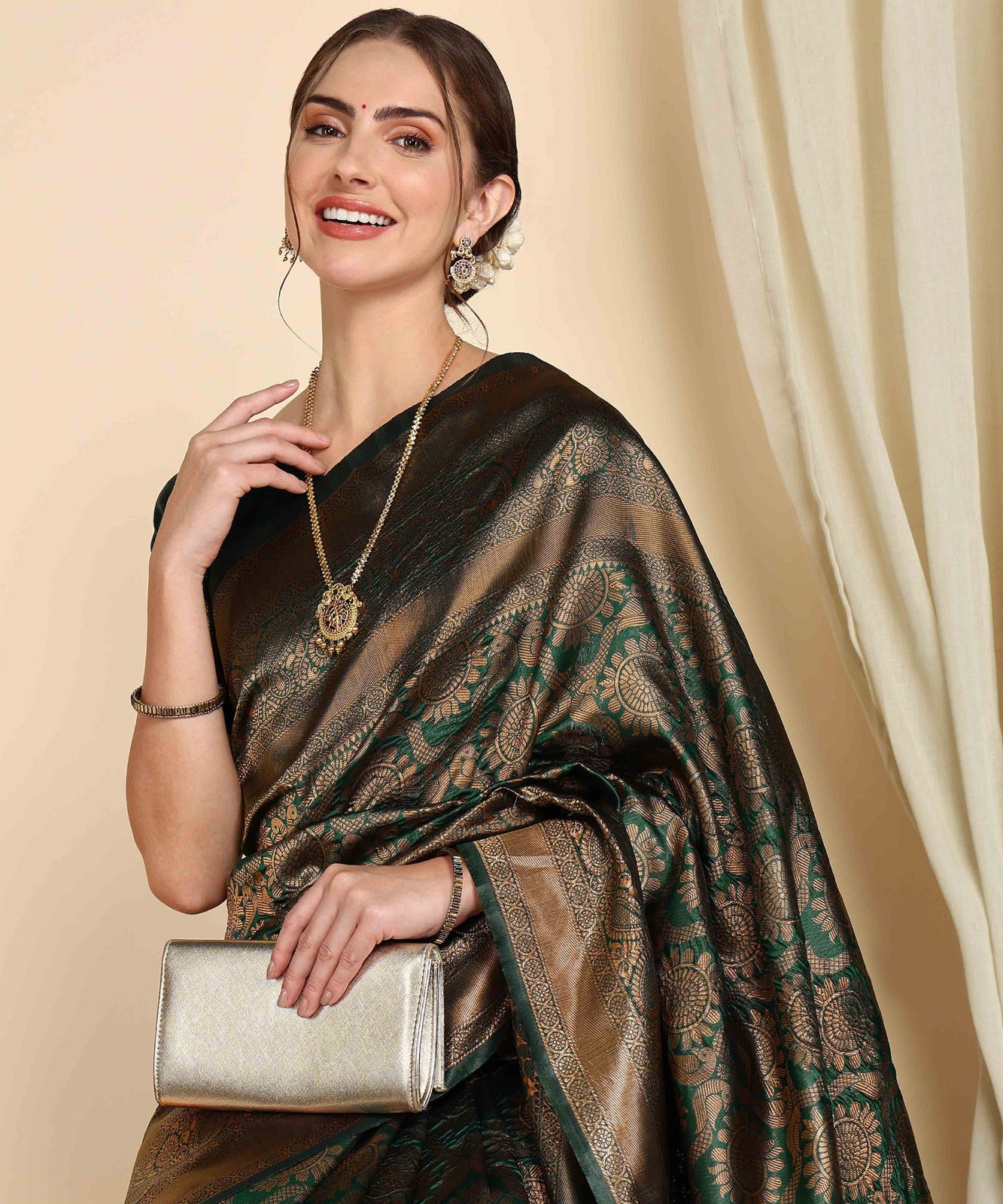 Banarasi Soft Silk Saree with Zari & Jacquard Weave