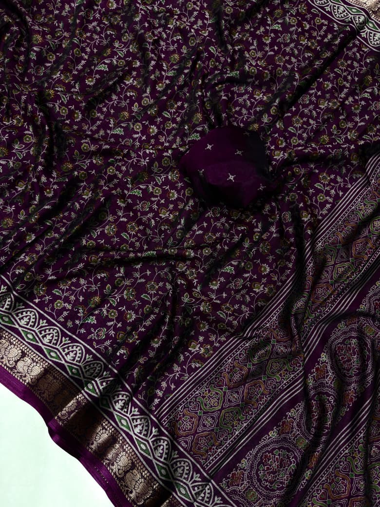 New Kalamkari Dola Silk Saree Collection