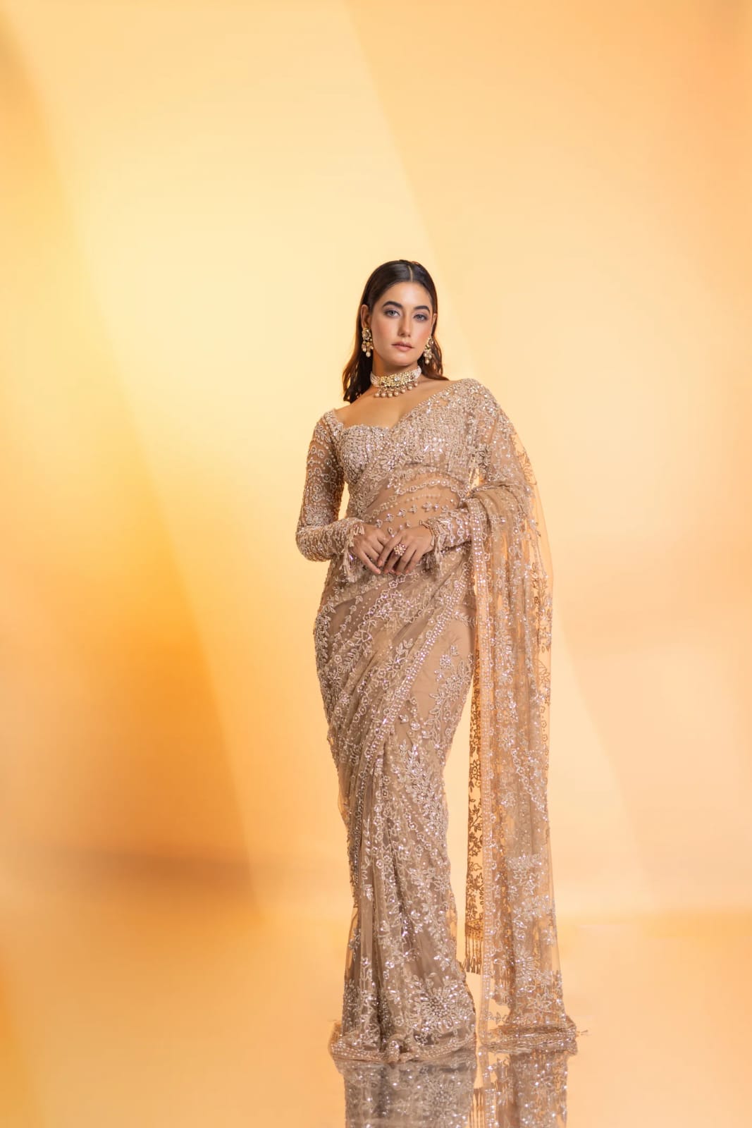 Bollywood Blockbuster Sequins Designer Saree