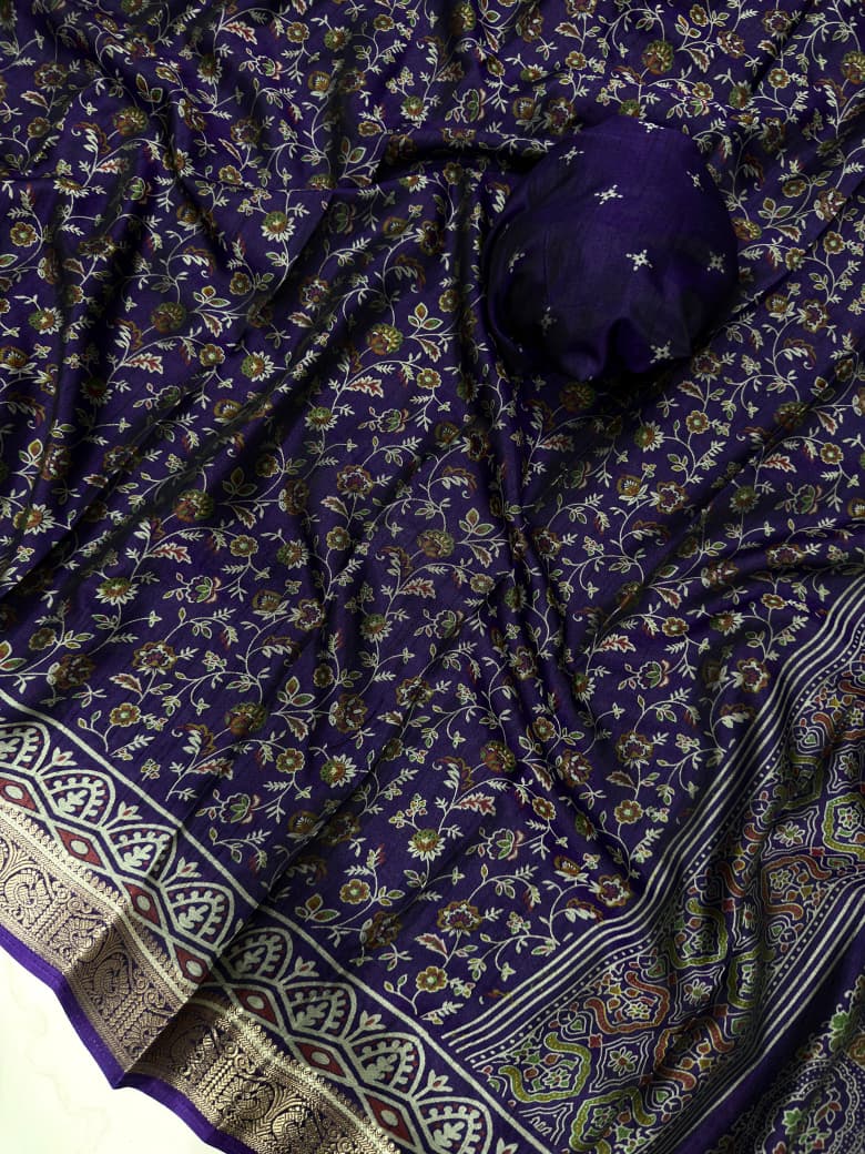 New Kalamkari Dola Silk Saree Collection