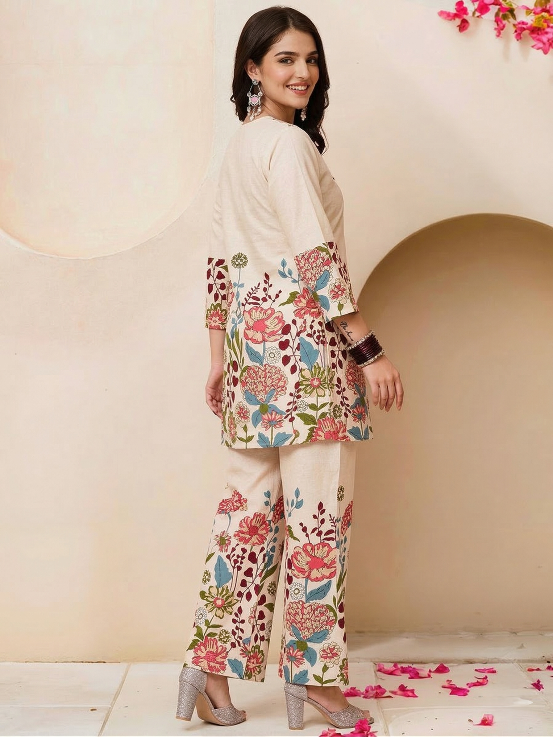 Khadi Cotton Kurti Pant Set – Comfortable Everyday Wear