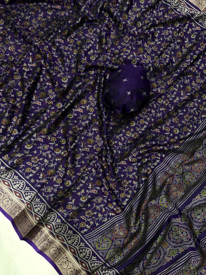 New Kalamkari Dola Silk Saree Collection