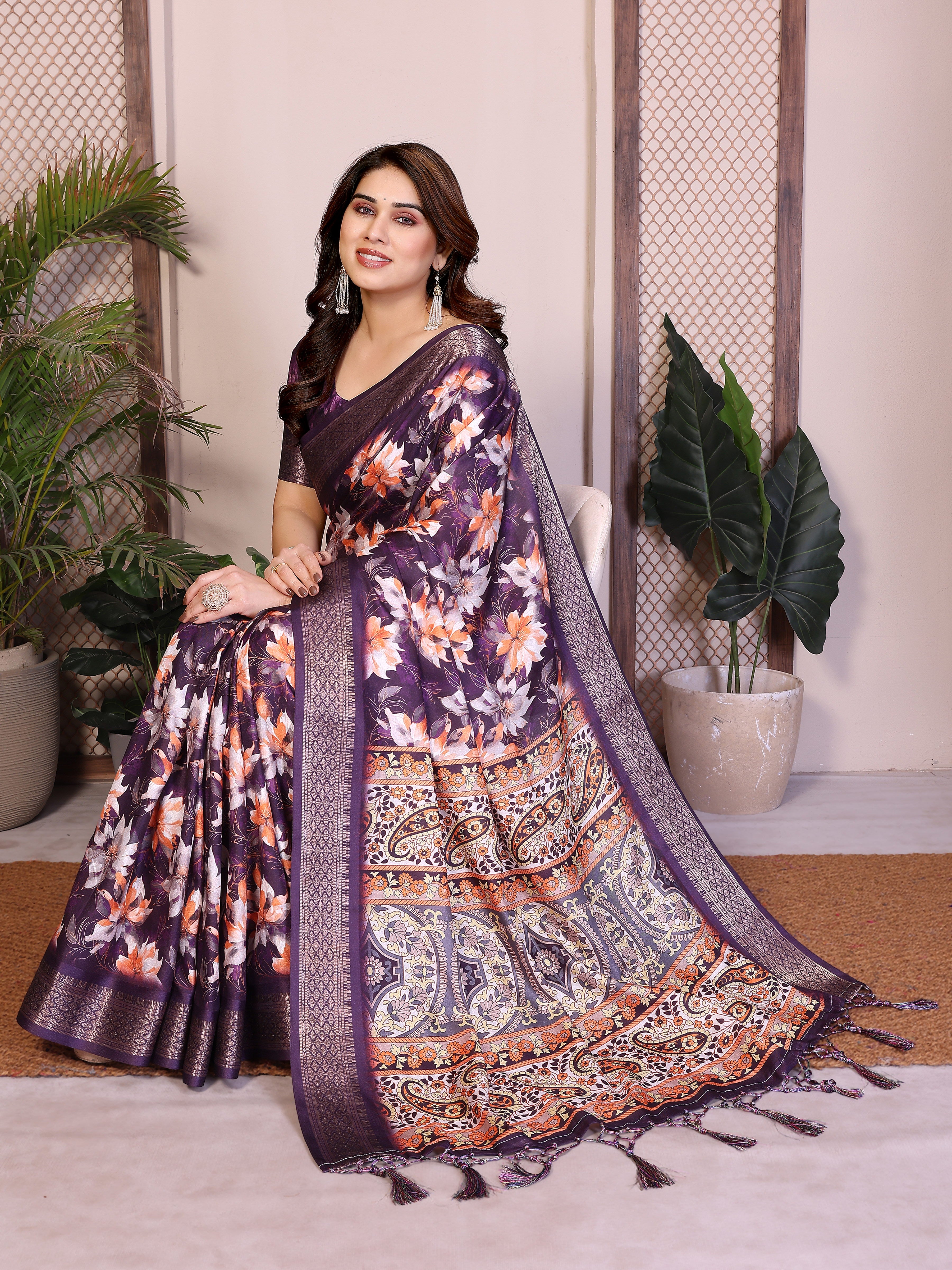 Heavy Rich Cotton Silk Saree