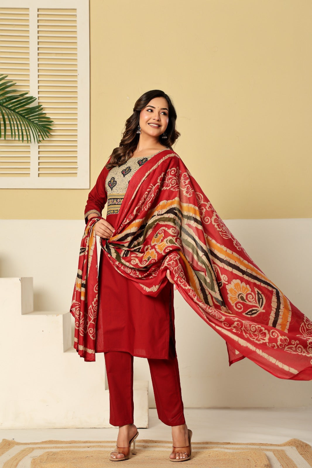 New Superb Catalog Launch Premium Dhabu Cotton Kurti Set