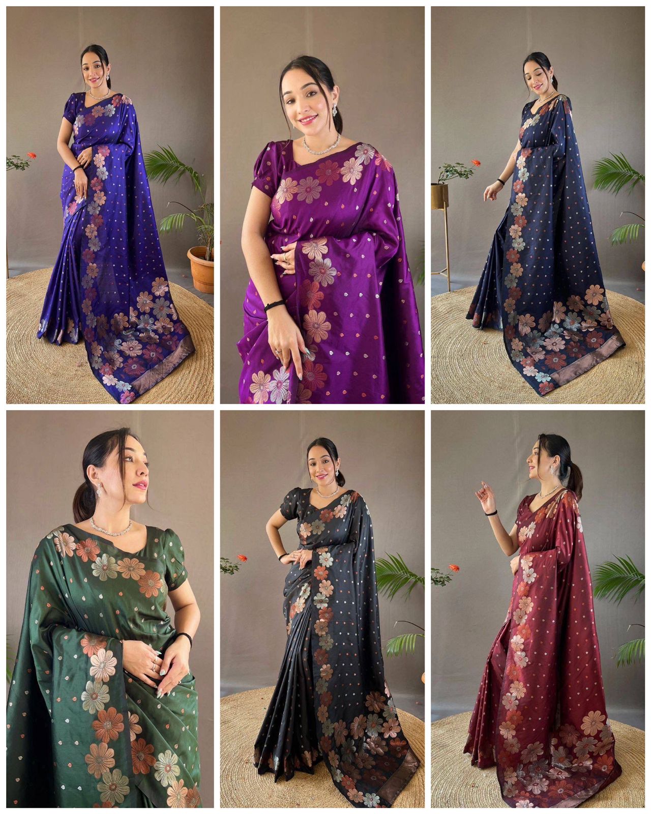 Soft Lichi Silk Saree