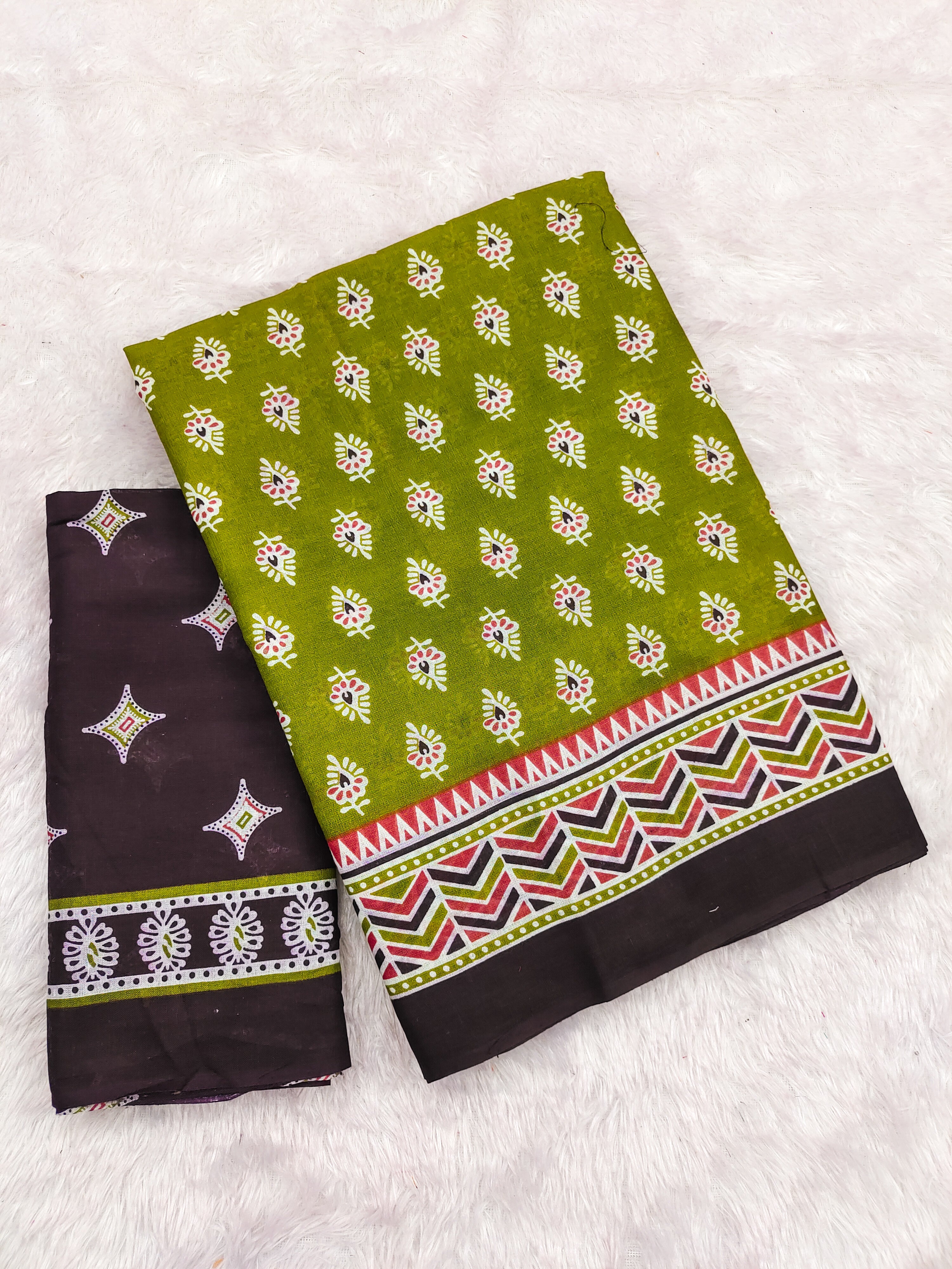 New Demanding Bagru Print Cotton Sarees Lunching