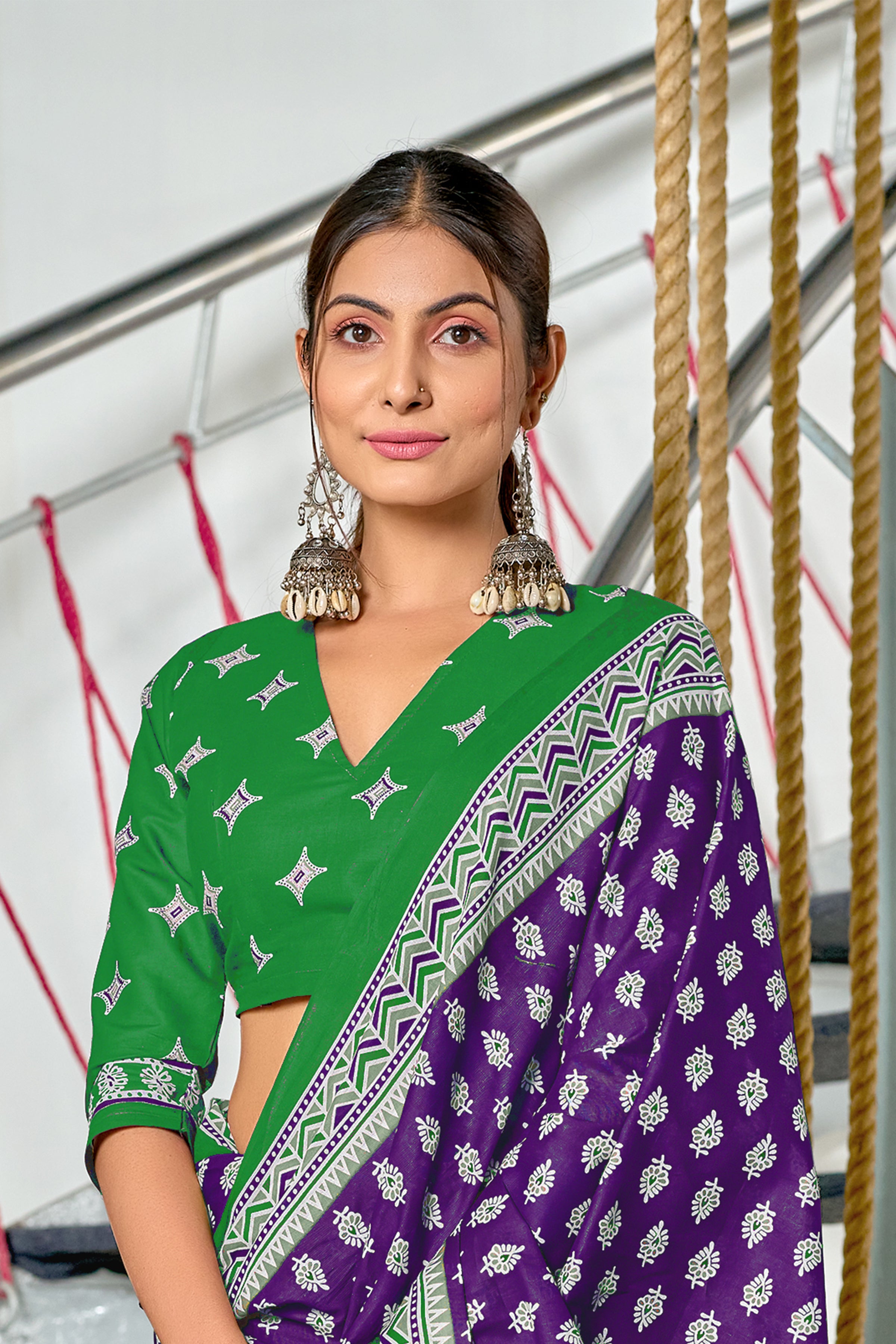 New Demanding Bagru Print Cotton Sarees Lunching