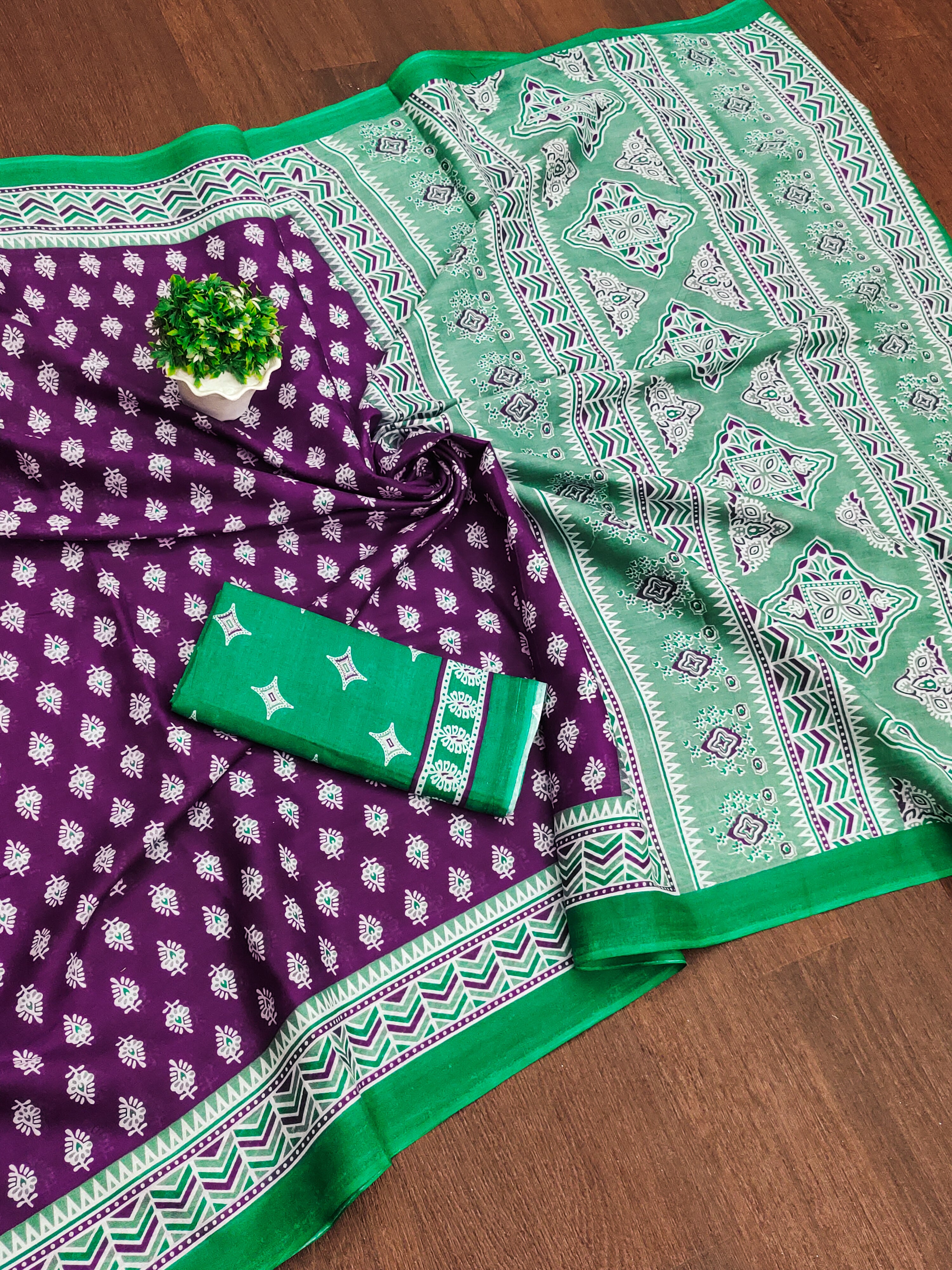 New Demanding Bagru Print Cotton Sarees Lunching