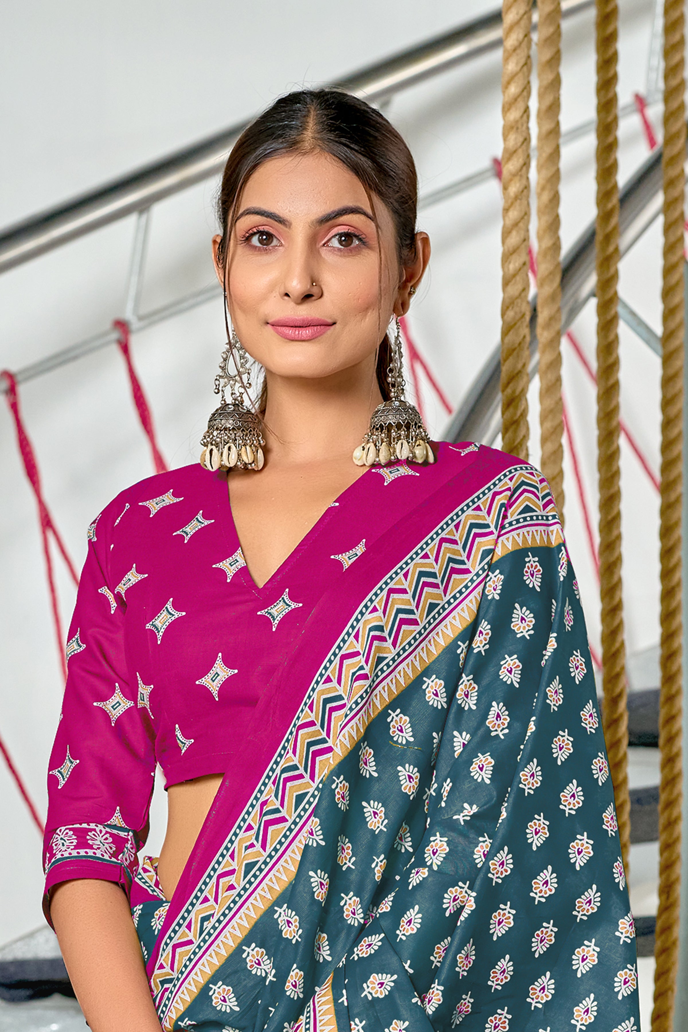 New Demanding Bagru Print Cotton Sarees Lunching