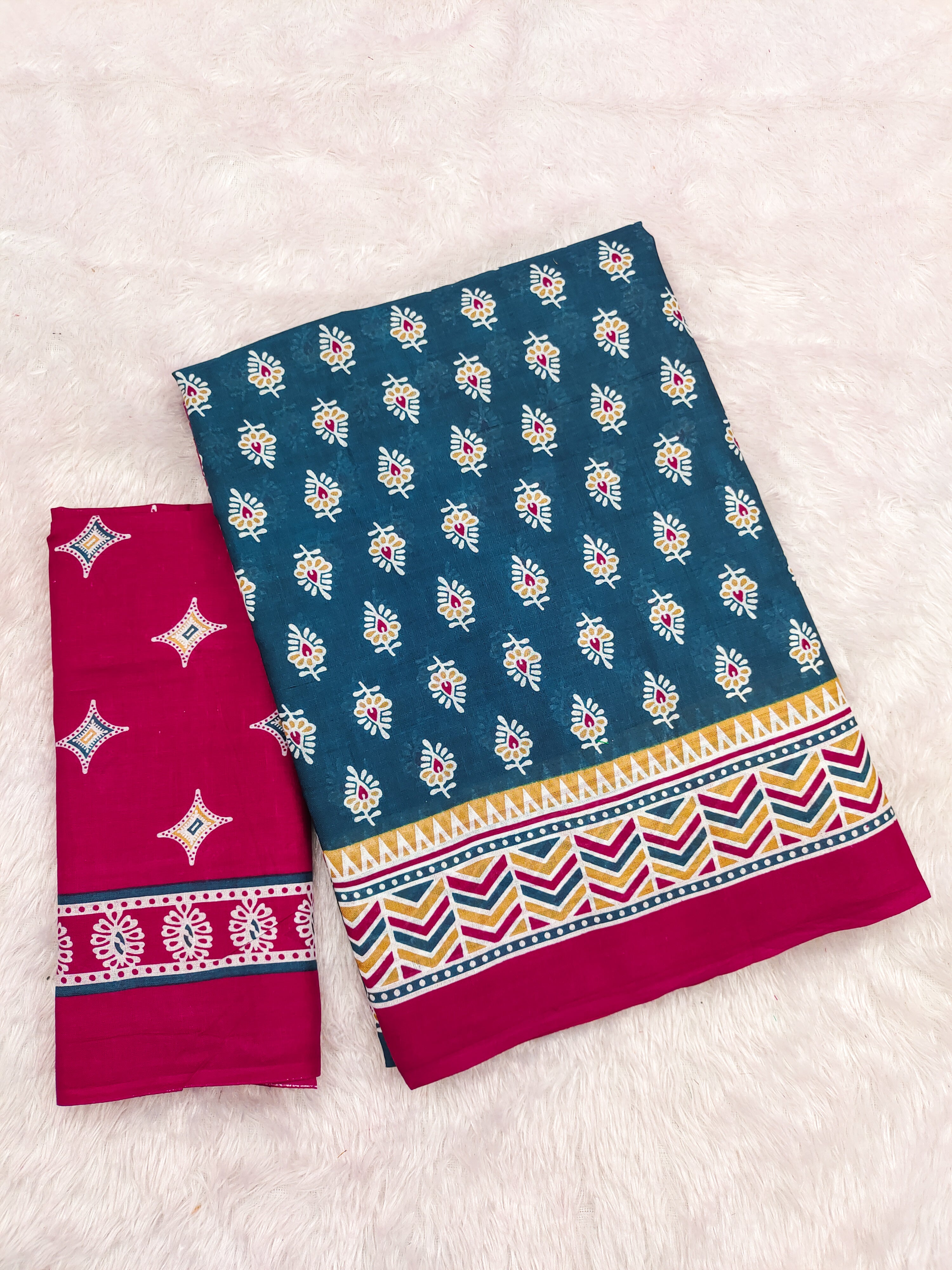 New Demanding Bagru Print Cotton Sarees Lunching