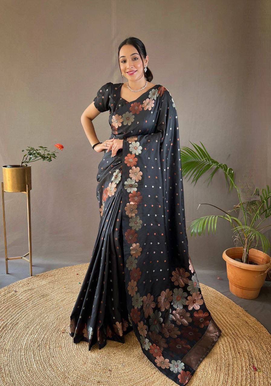 Soft Lichi Silk Saree