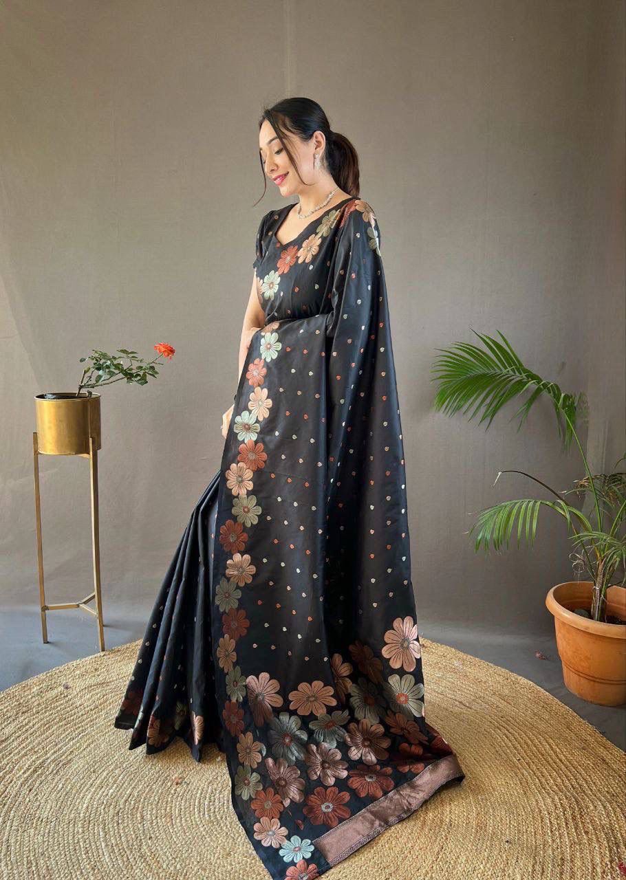 Soft Lichi Silk Saree
