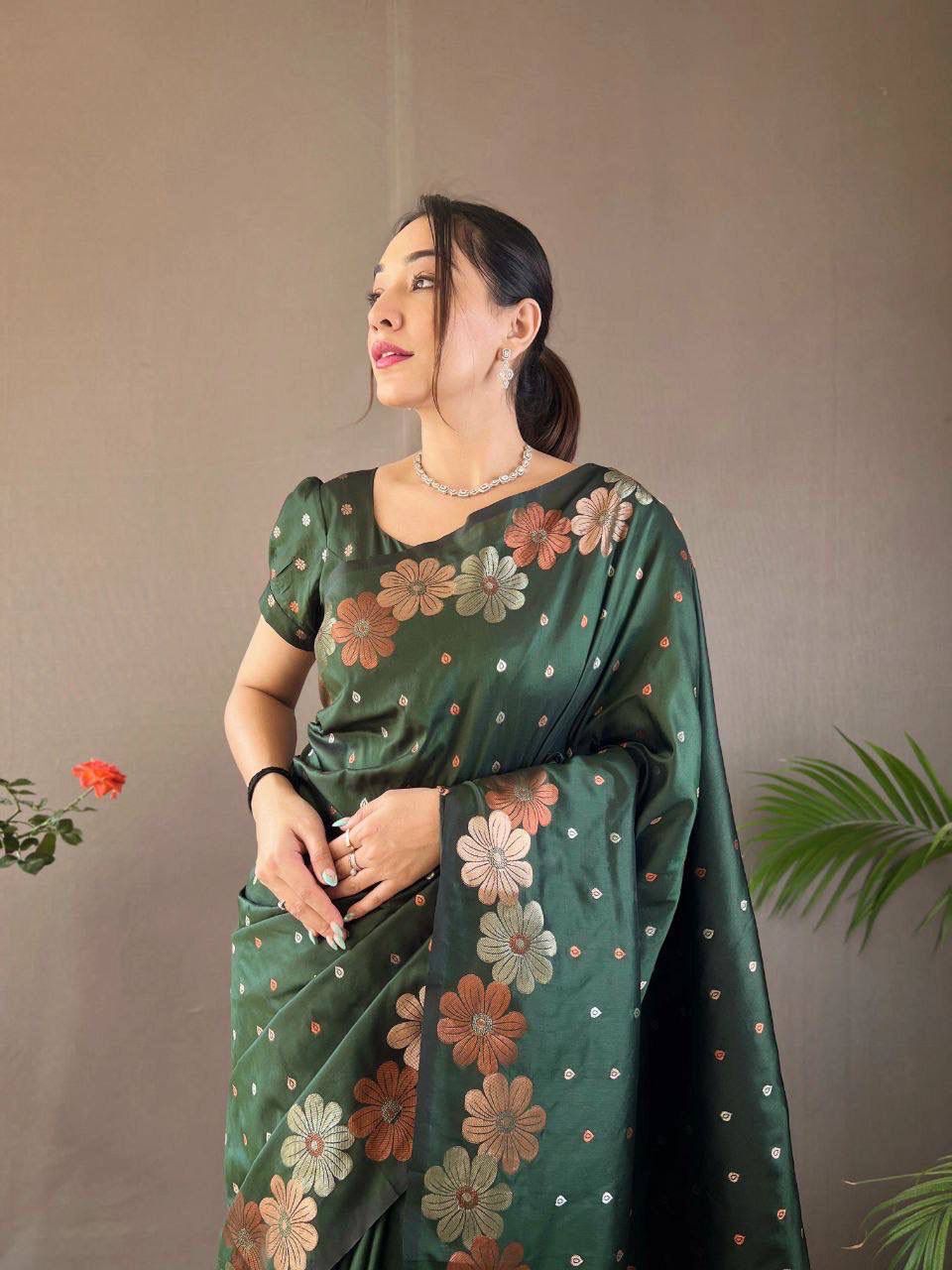 Soft Lichi Silk Saree