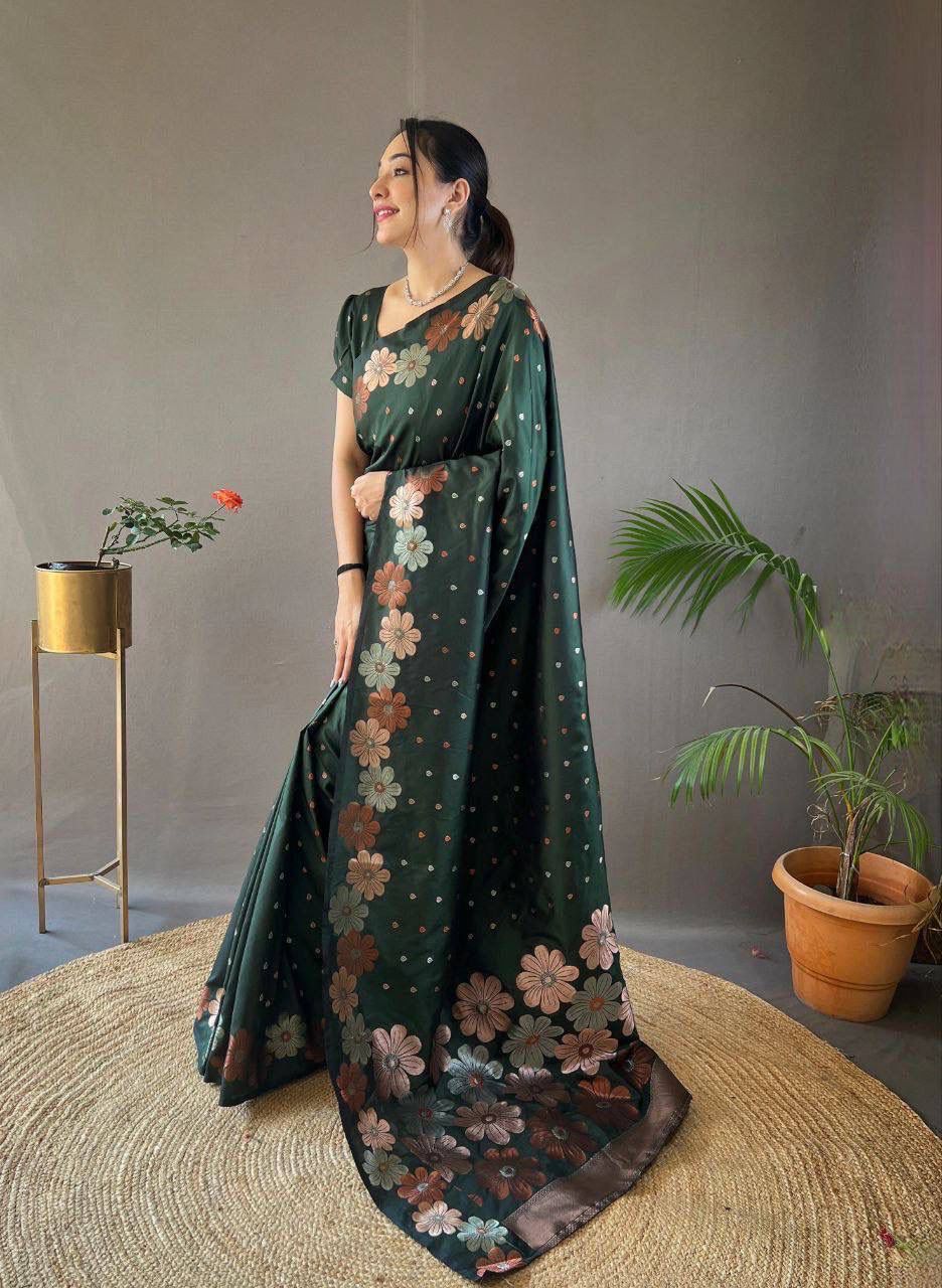 Soft Lichi Silk Saree