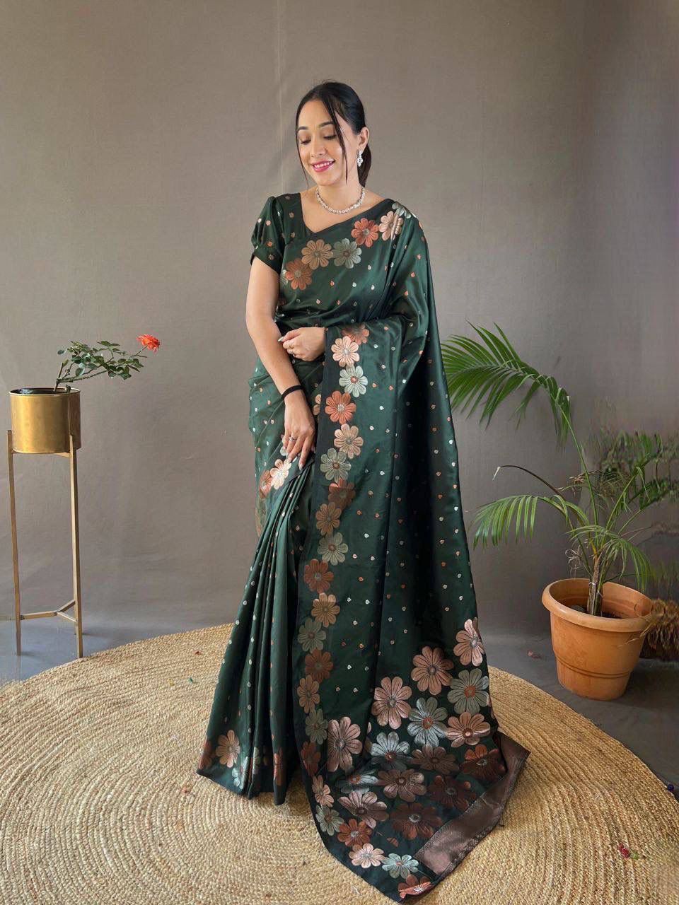 Soft Lichi Silk Saree