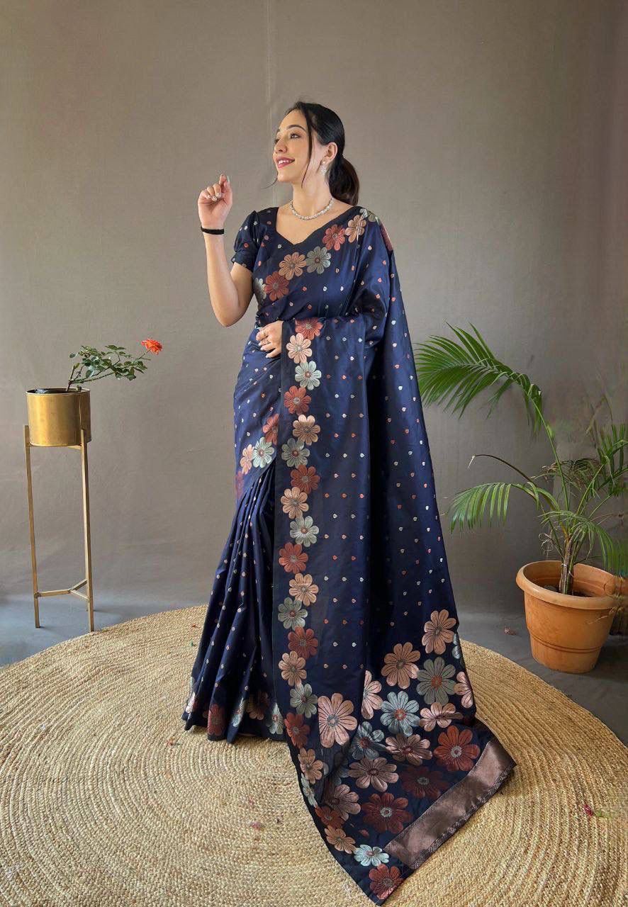 Soft Lichi Silk Saree