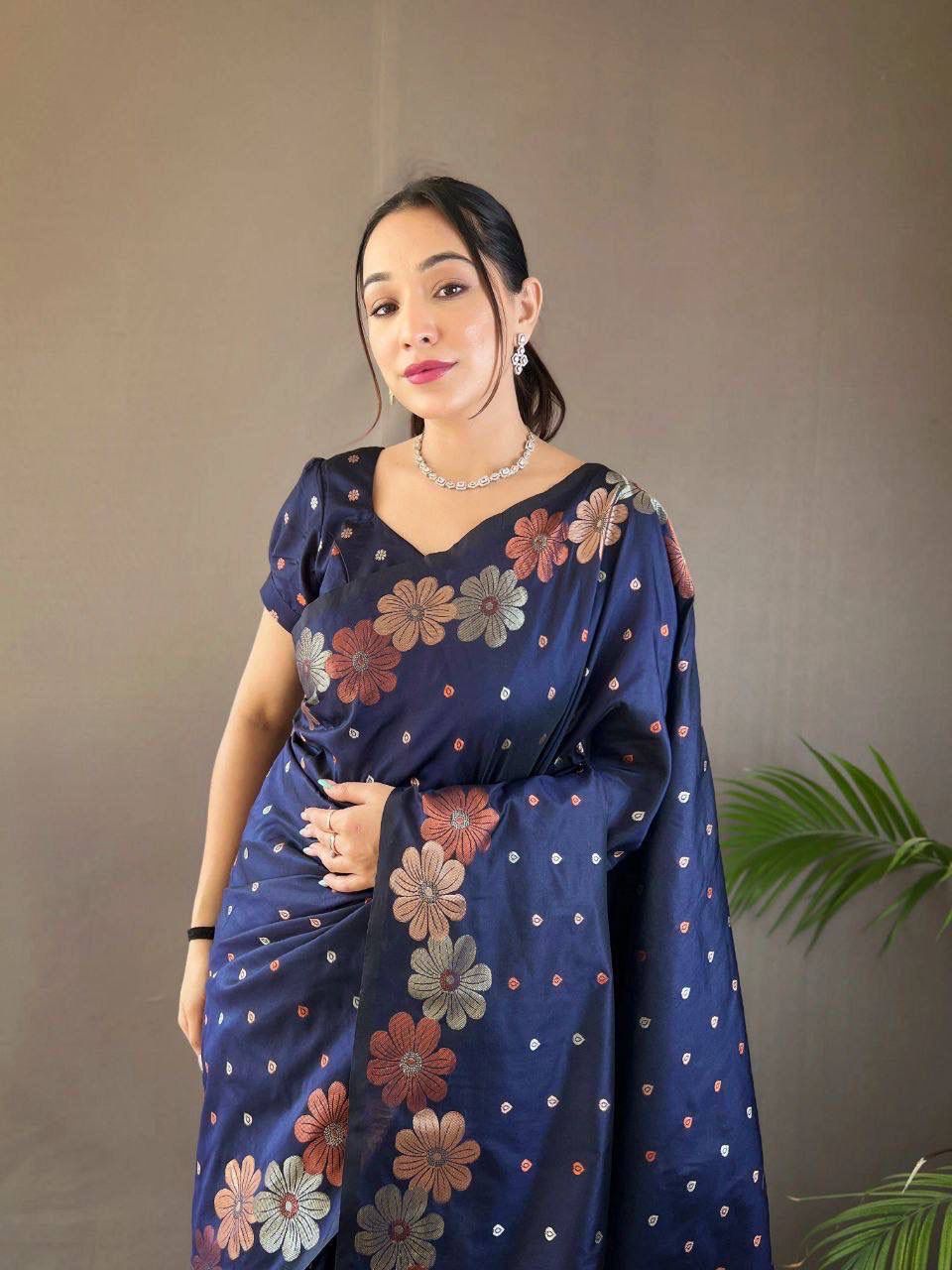 Soft Lichi Silk Saree