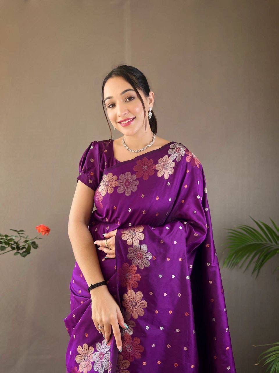 Soft Lichi Silk Saree