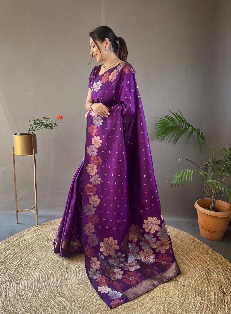 Soft Lichi Silk Saree
