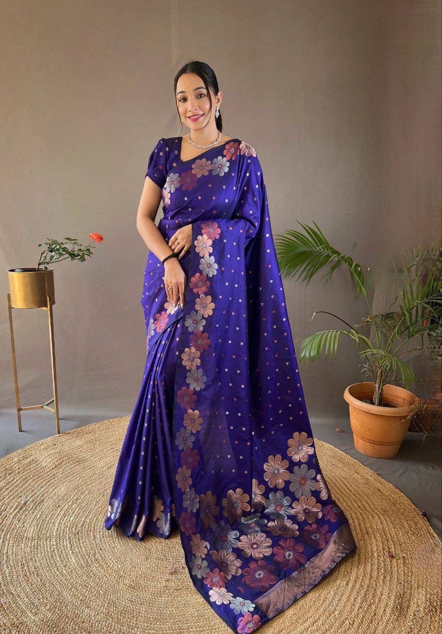 Soft Lichi Silk Saree