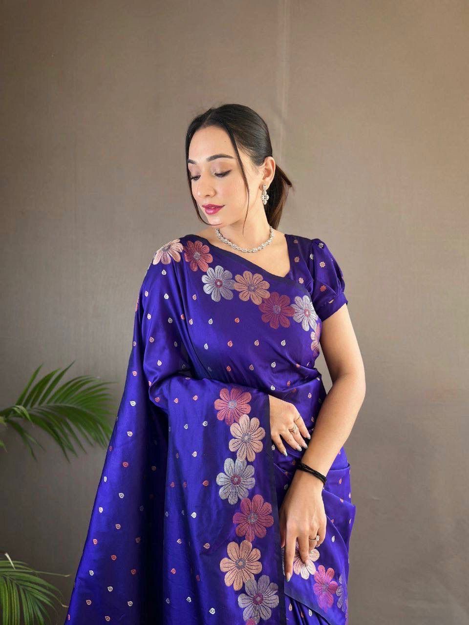 Soft Lichi Silk Saree
