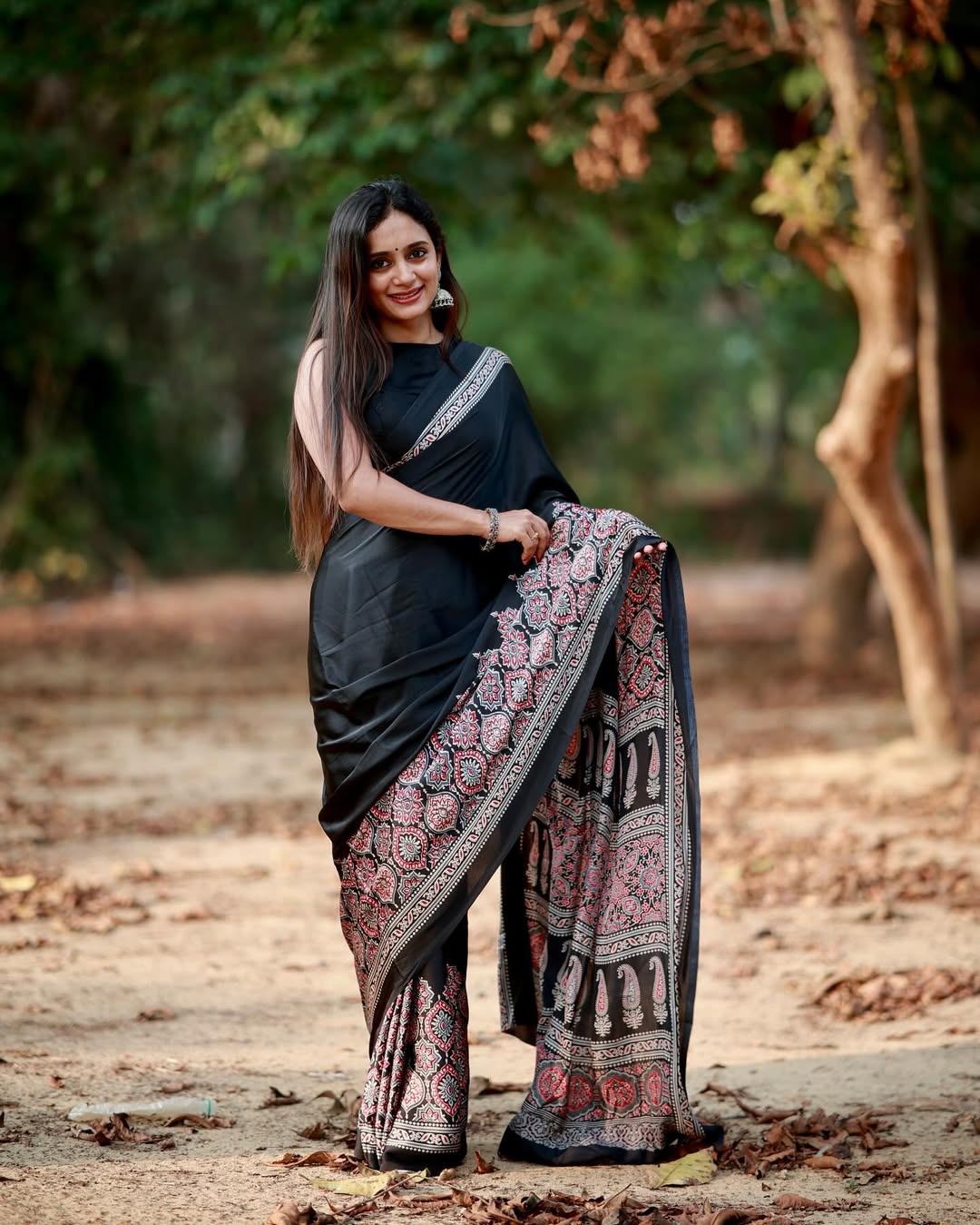 Ready-to-Wear Mul Cotton Silk Saree with Pocket
