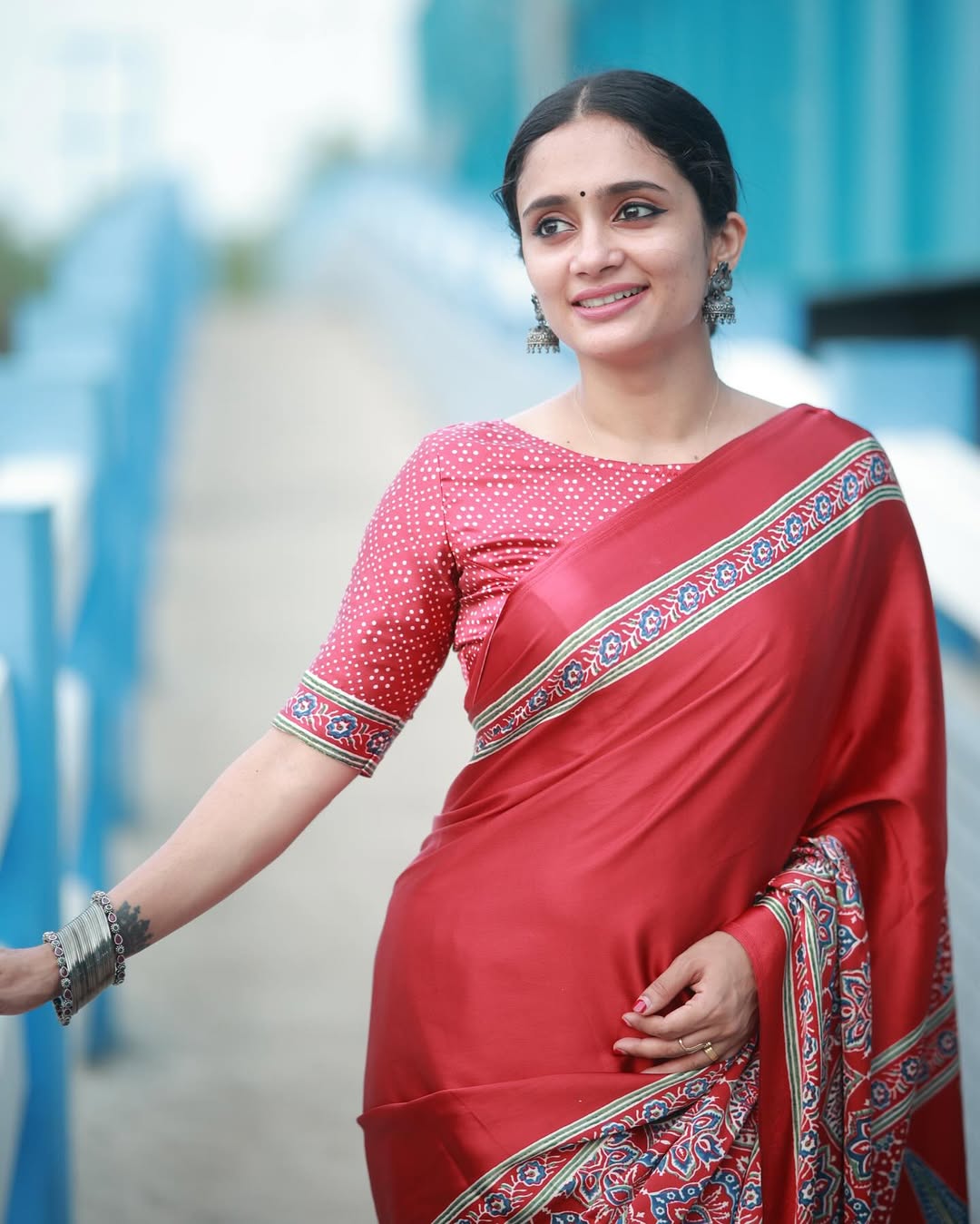 Ready-to-Wear Mul Cotton Silk Saree with Pocket