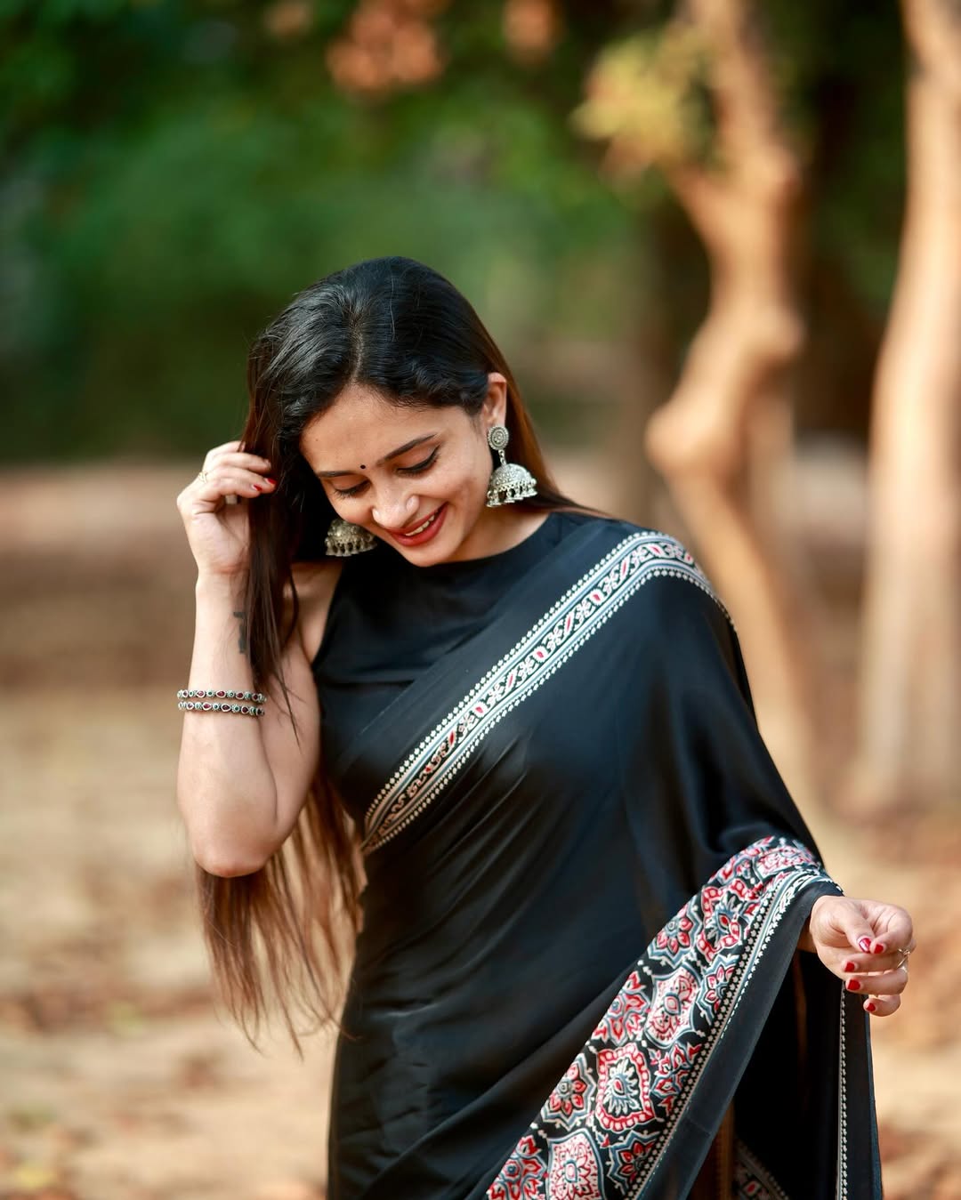 Ready-to-Wear Mul Cotton Silk Saree with Pocket