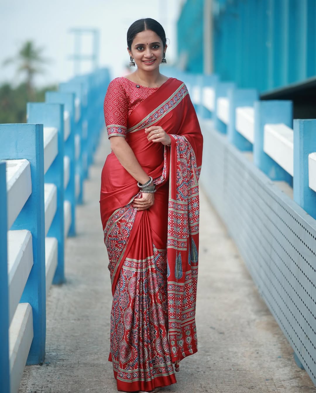 Ready-to-Wear Mul Cotton Silk Saree with Pocket