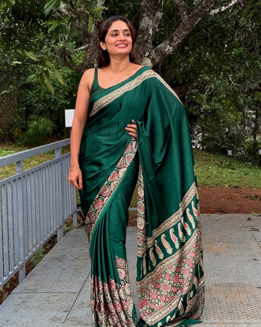 Ready-to-Wear Mul Cotton Silk Saree with Pocket