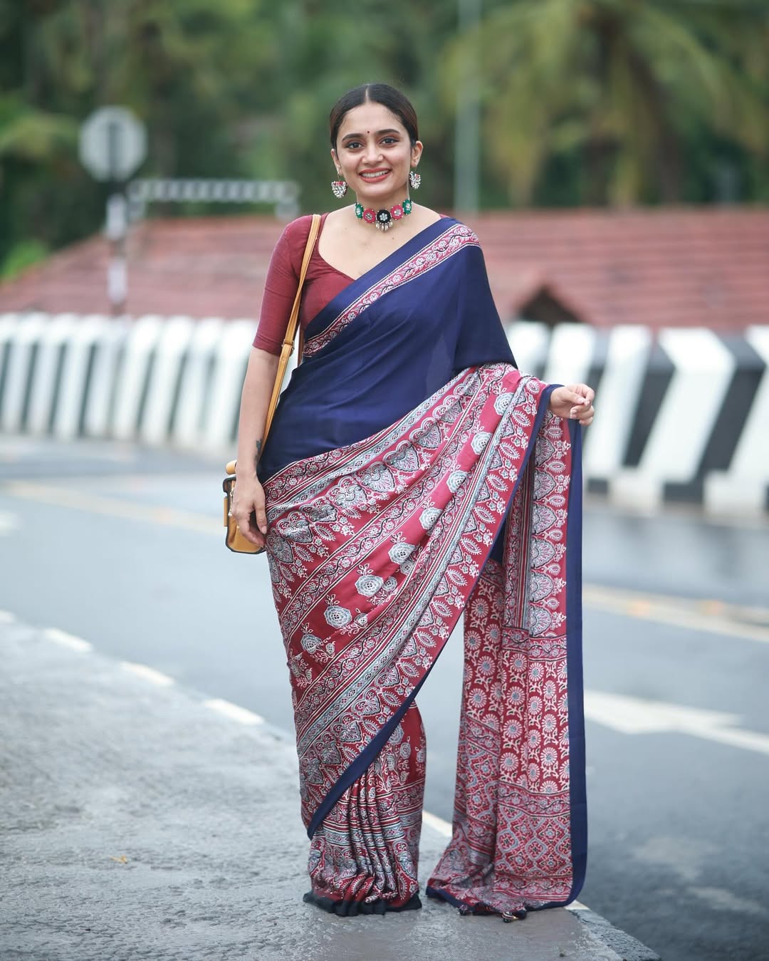 ready-to-wear Mul Cotton Silk Saree with pocket