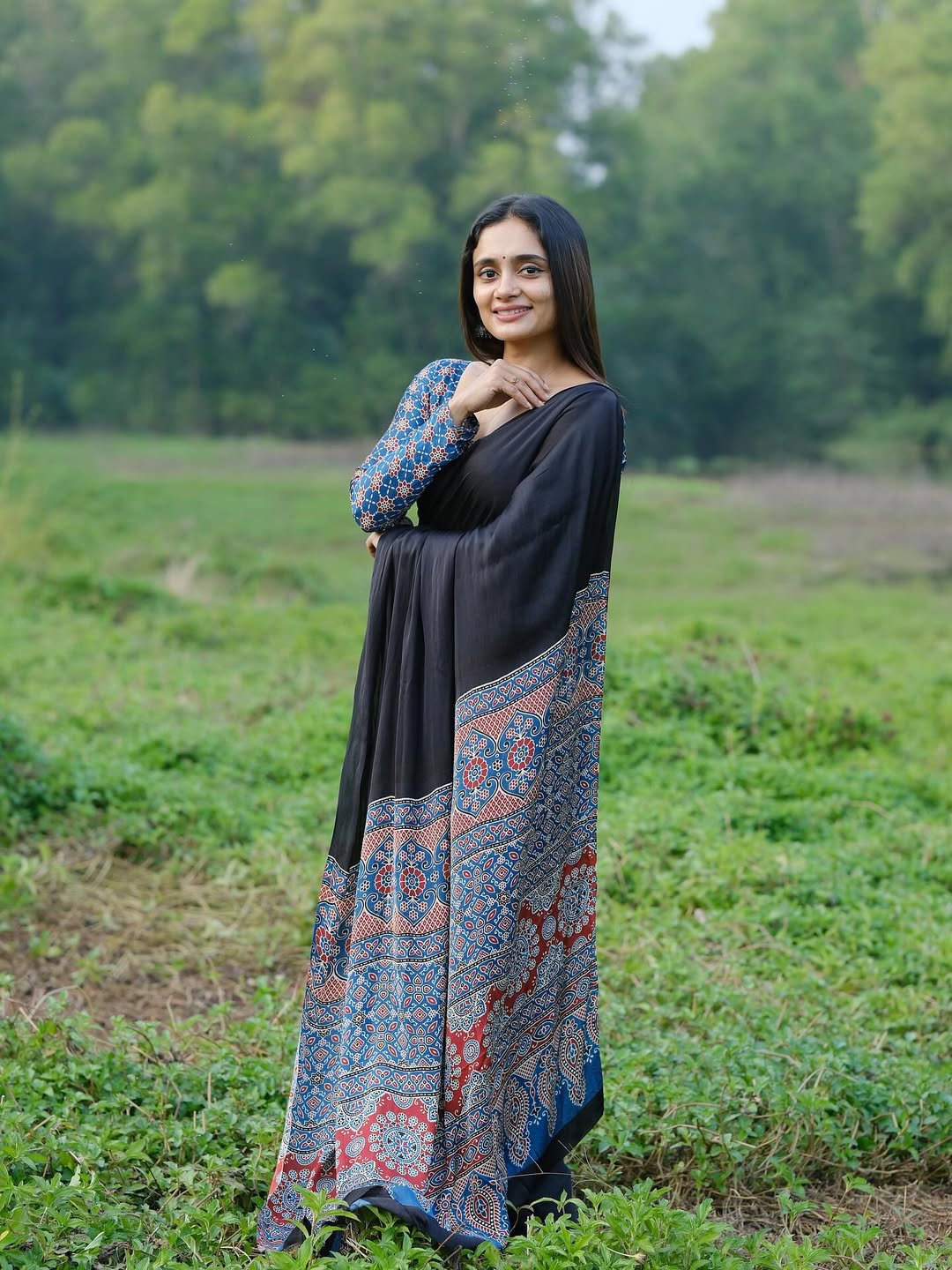 Ready-to-Wear Crape Silk Saree