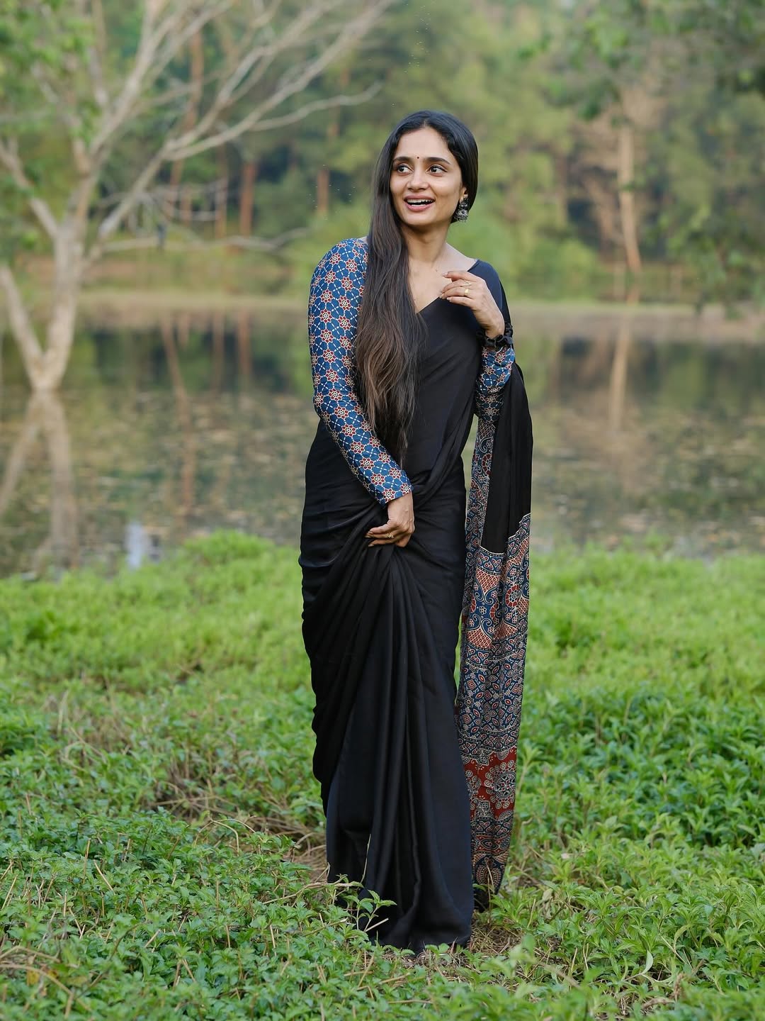 Ready-to-Wear Crape Silk Saree