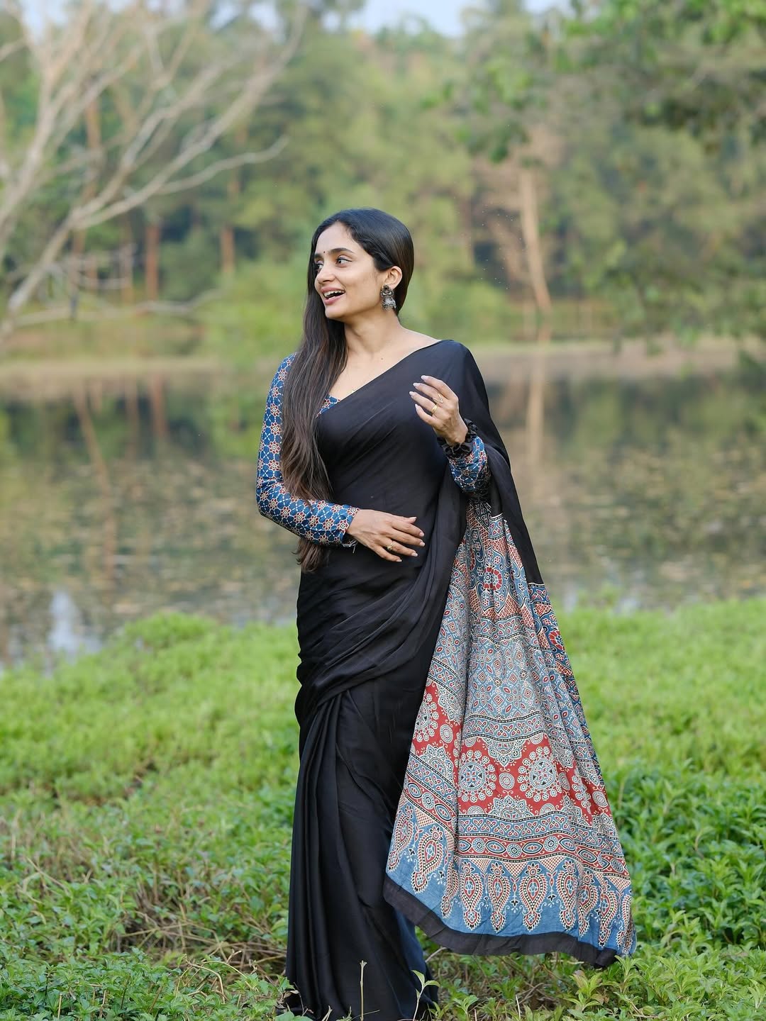 Ready-to-Wear Crape Silk Saree