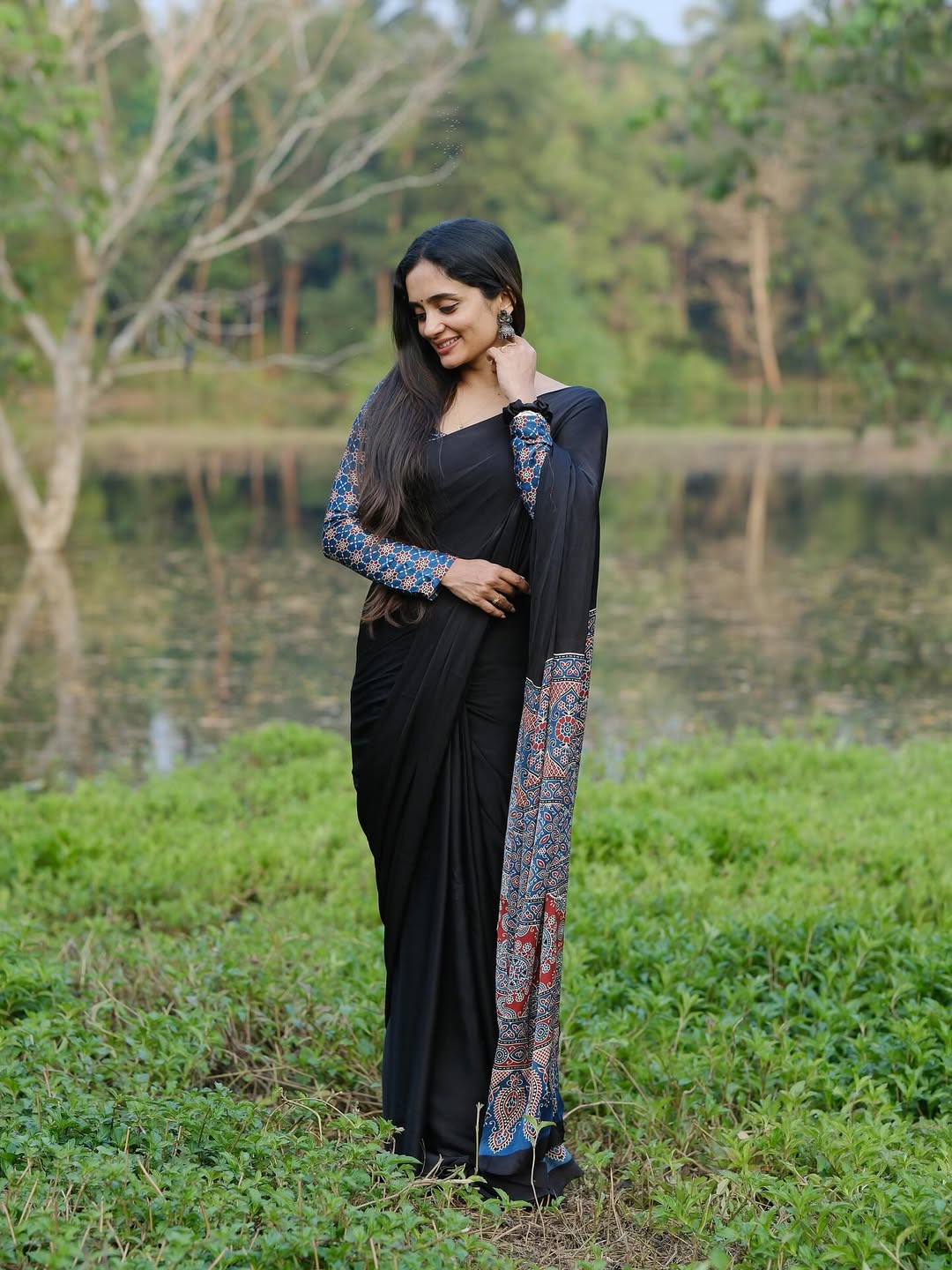 Ready-to-Wear Crape Silk Saree
