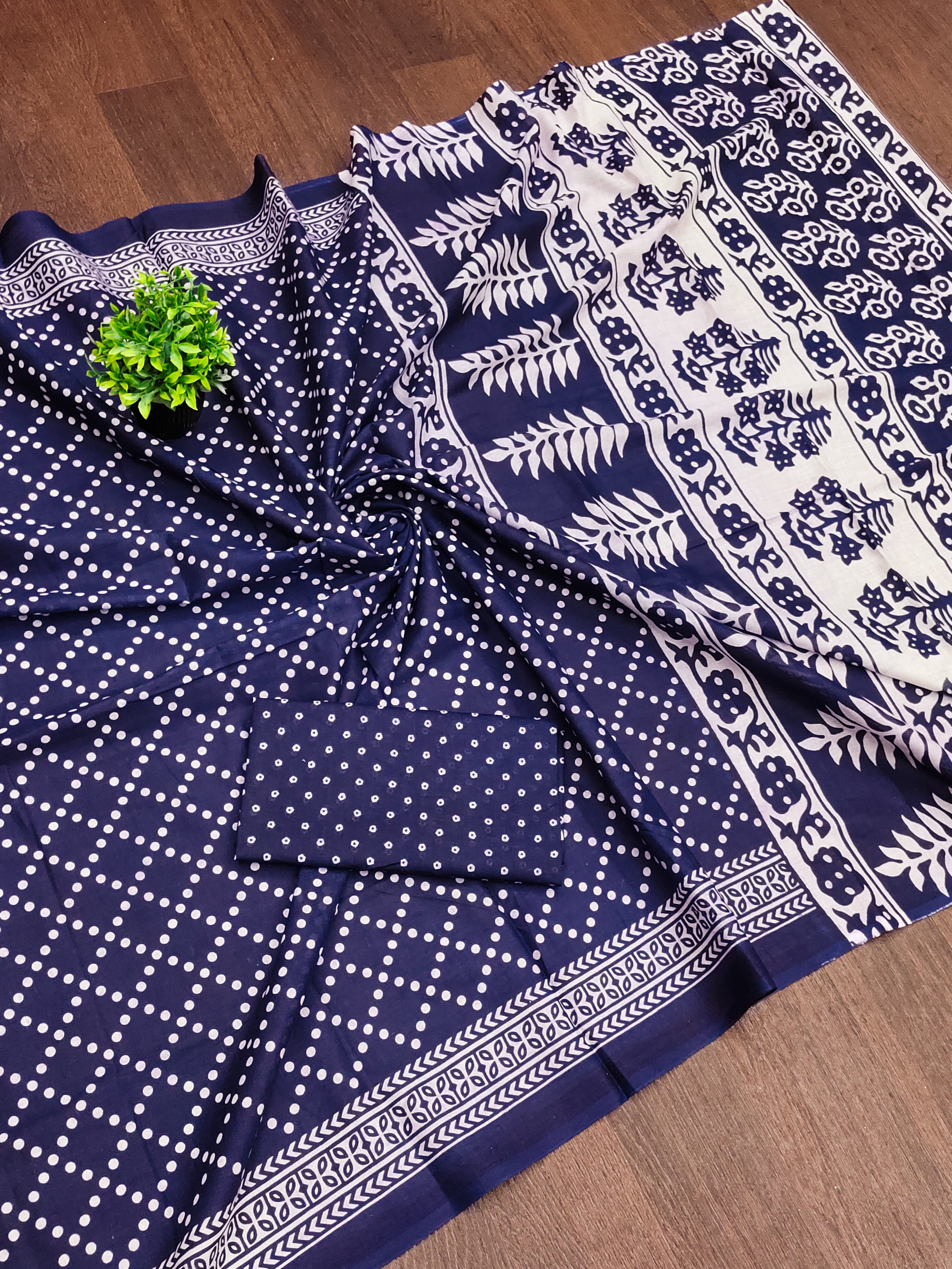 New & Trending Bandhani with Ajrakh Block Printed Saree Launch