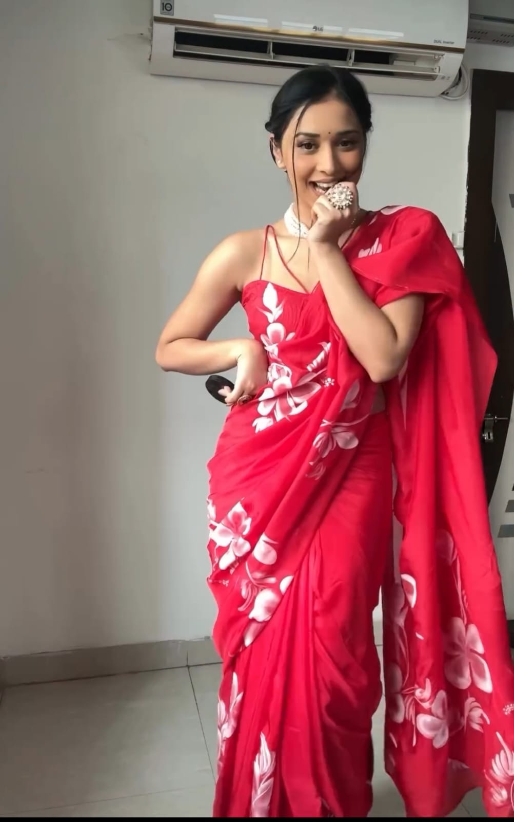 Sunshine Bloom Ready-to-Wear 1-Minute Saree
