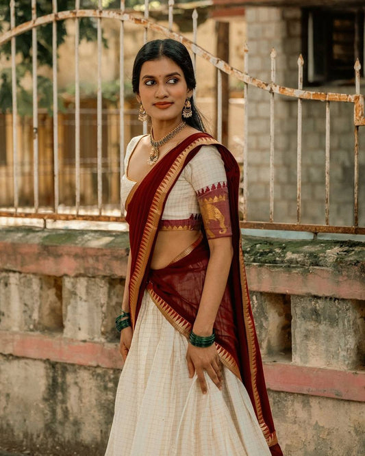 Luxury Celebration Lehenga Set – Zari Work with Stitched Lehenga