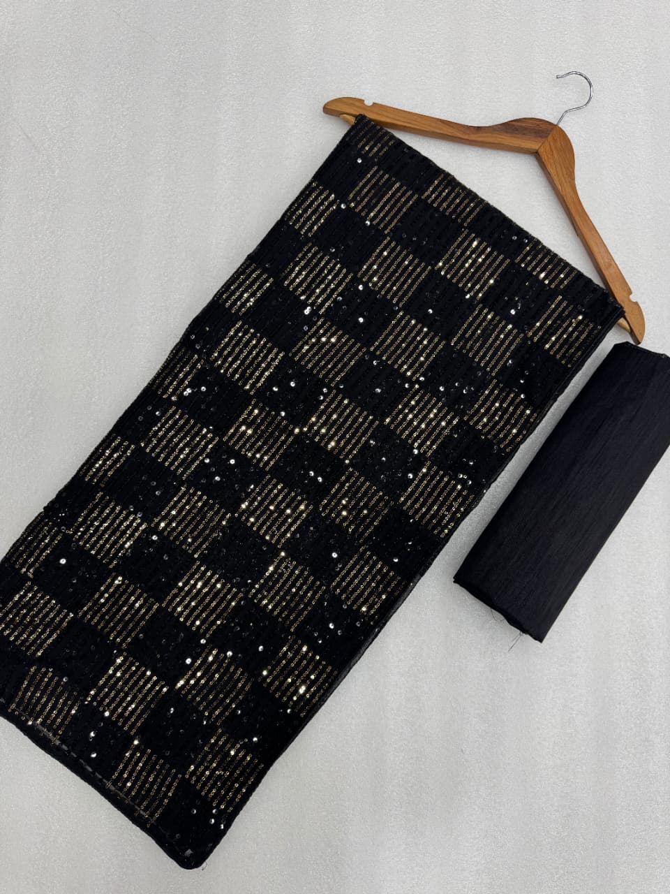 New Bollywood BlockBuster Sanya Malhotra SEQUINS Design Launching